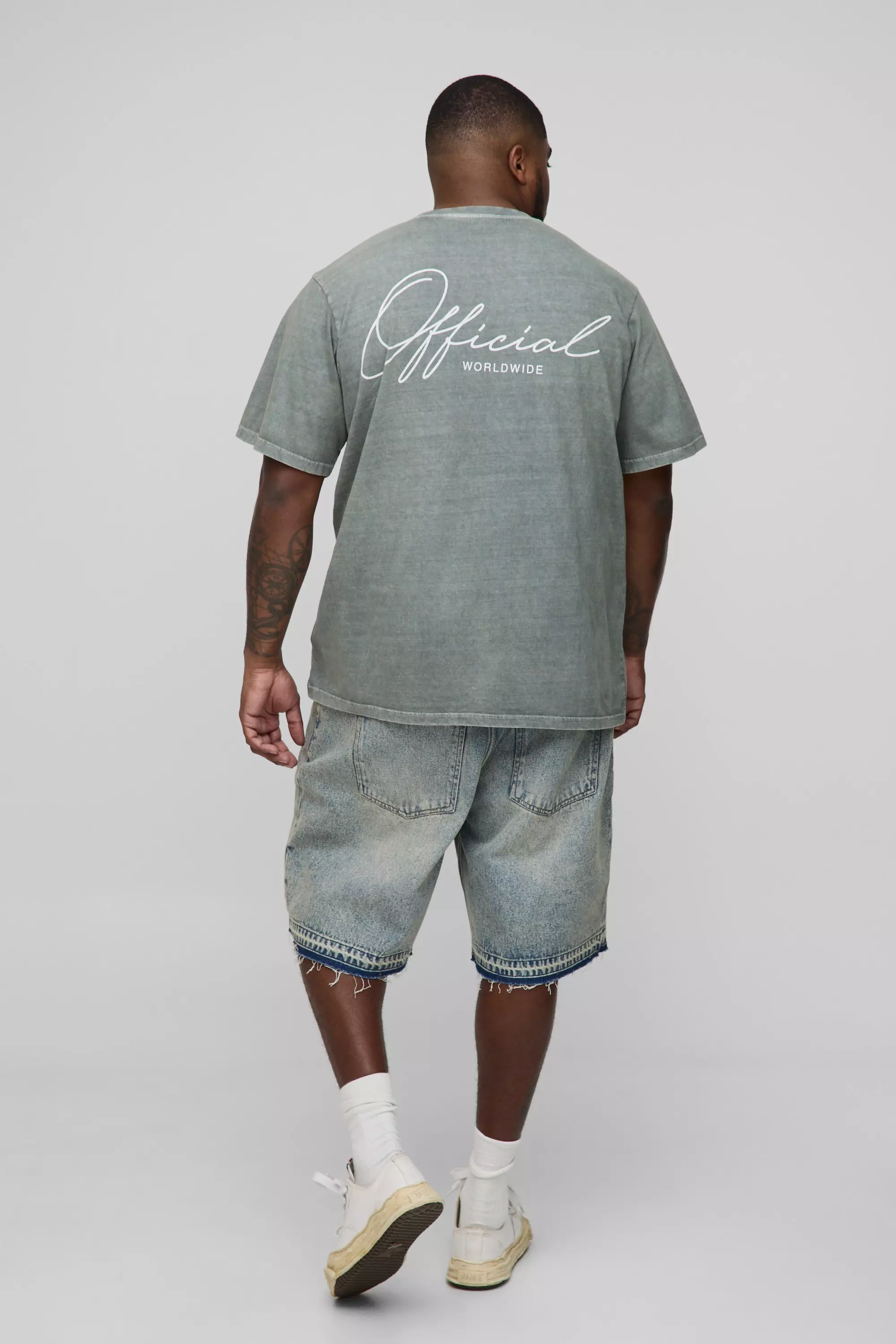 Plus Floral Line Drawing Man Print T-Shirt | boohooMAN USA