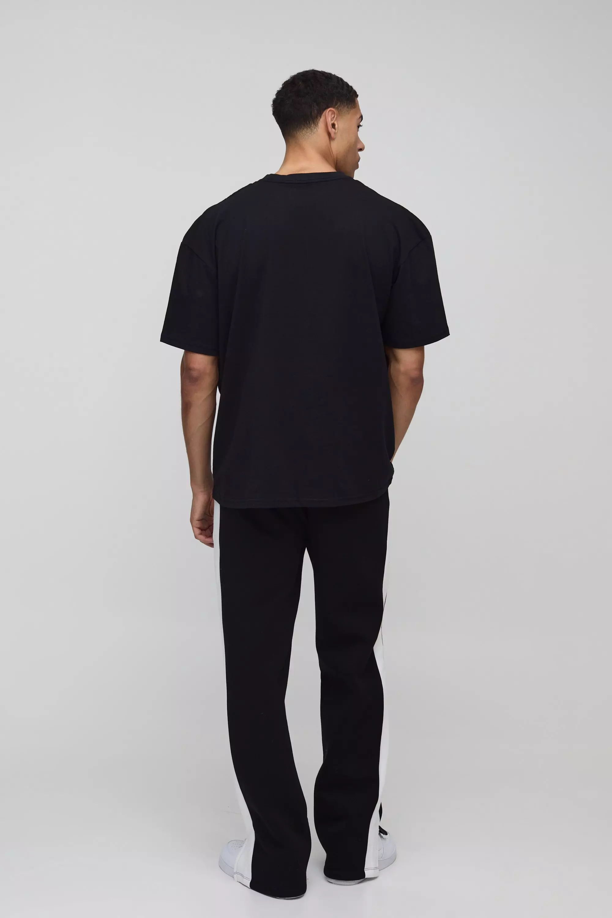 T-Shirt Oversize Worldwide Con Moto Car, Black immagine alternativa
