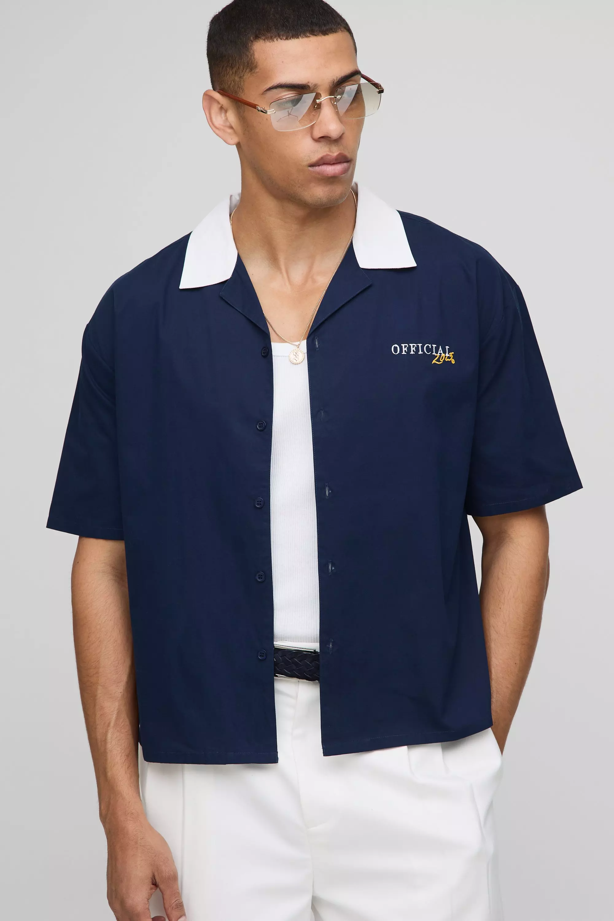 Oversized Boxy Monte Carlo Print Shirt | boohooMAN USA