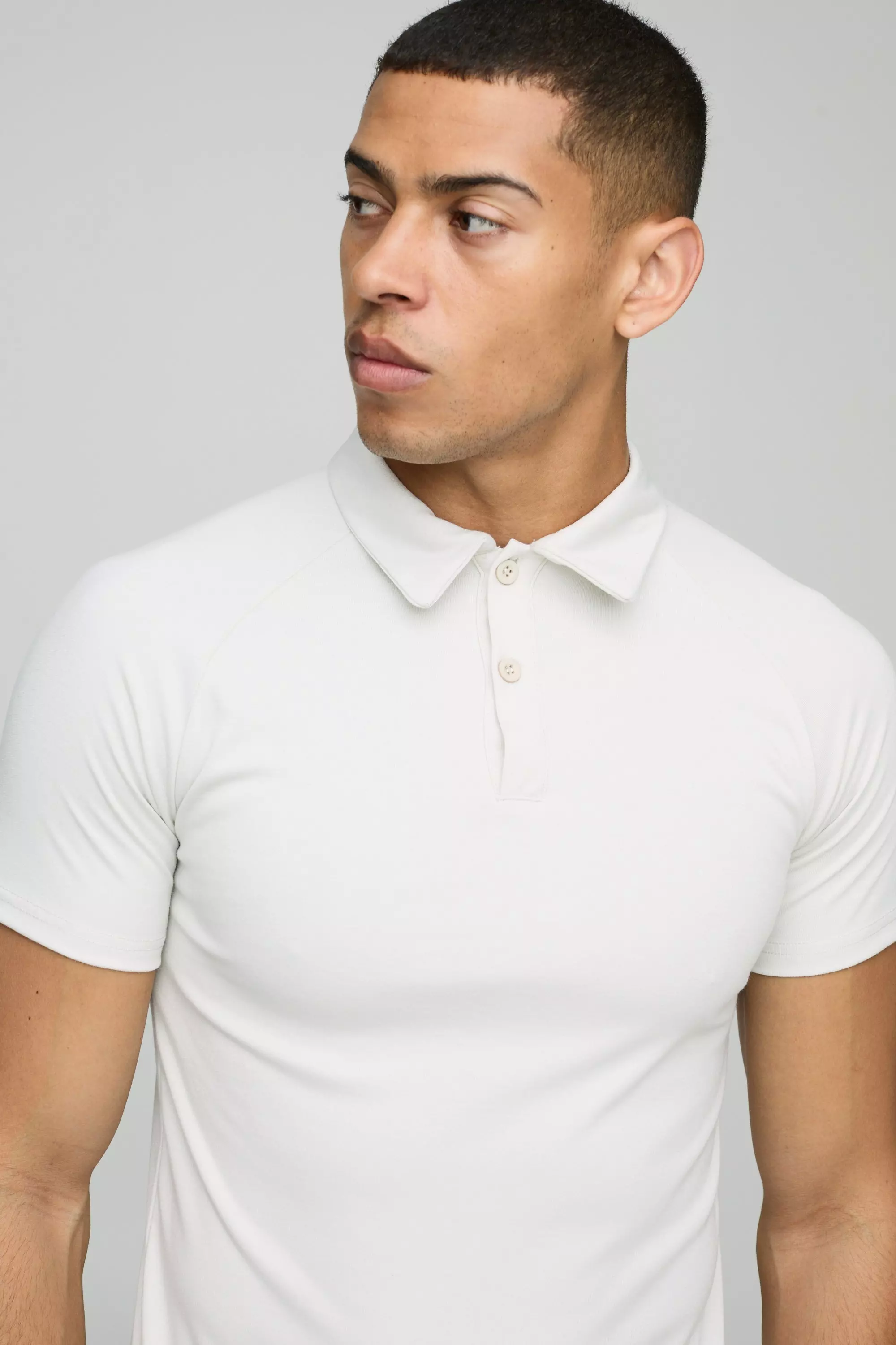 Muscle-Fit Poloshirt, Grey alternatives Bild