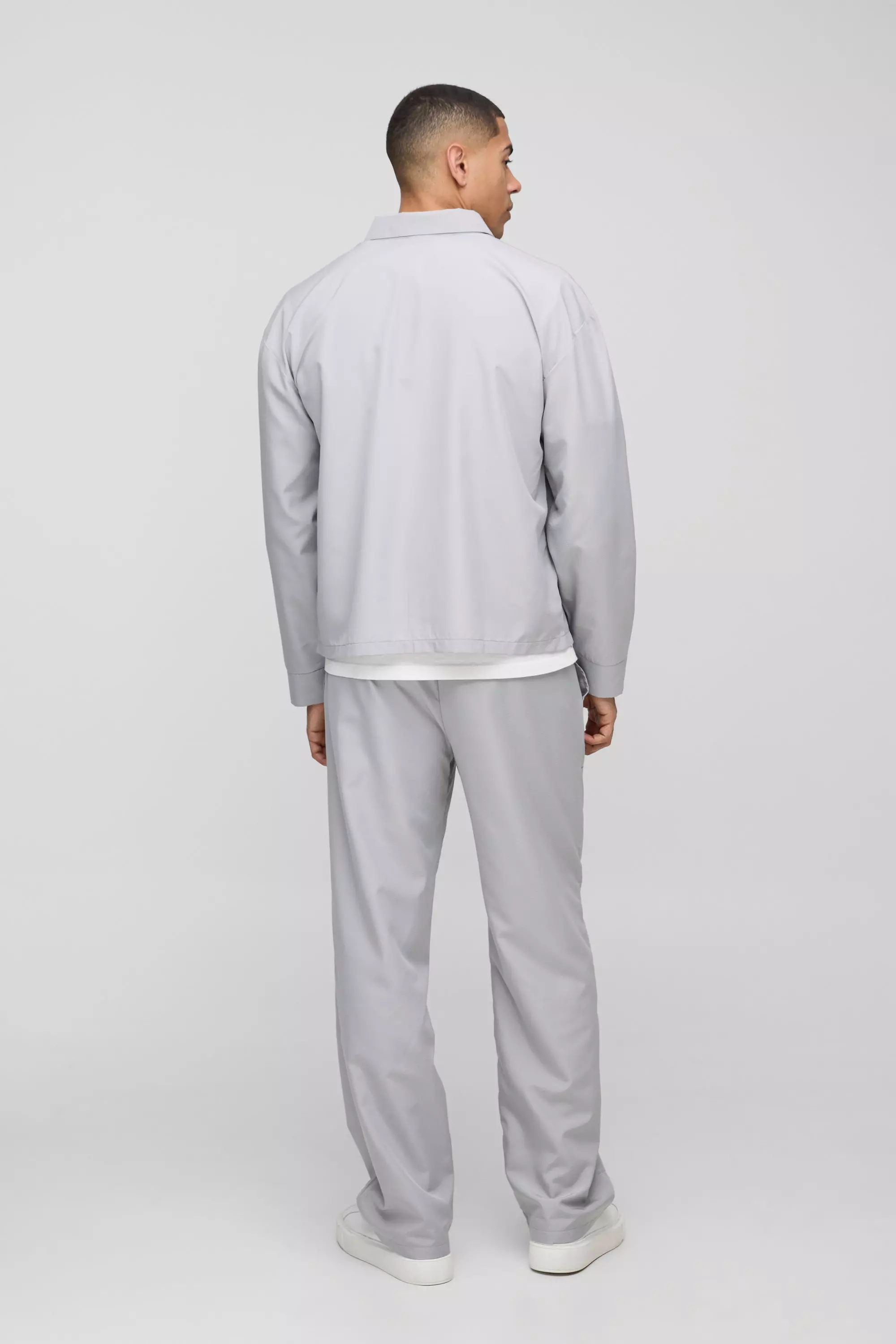 Set oversize in nylon ripstop, Grey immagine alternativa