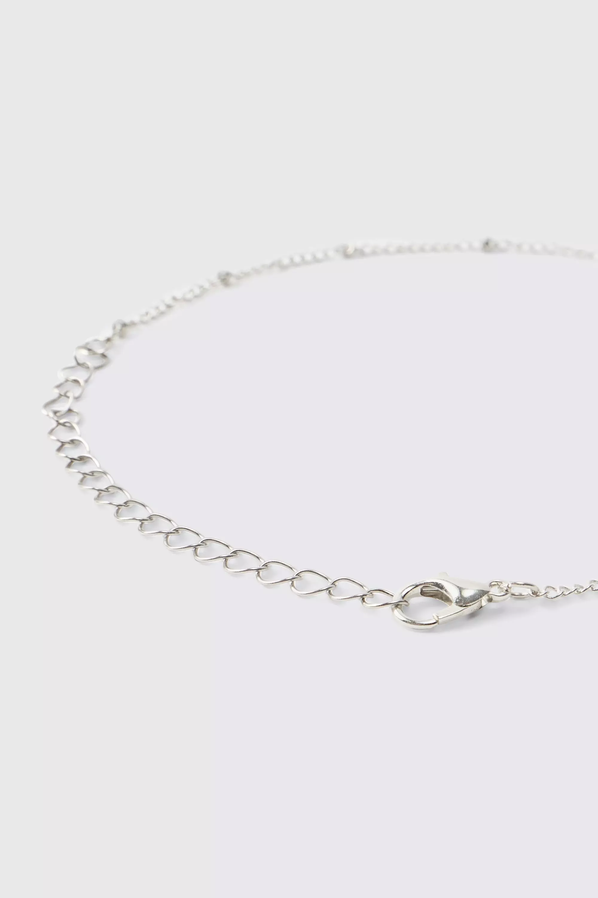 Collier argenté à imprimé requin, Silver autre image