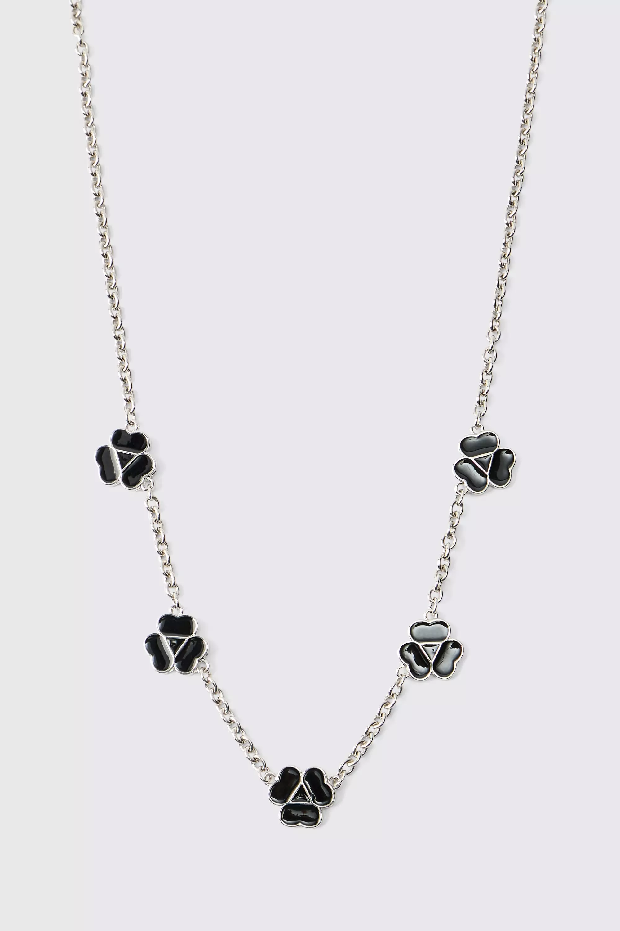 Collana in argento con trifoglio, Silver immagine alternativa