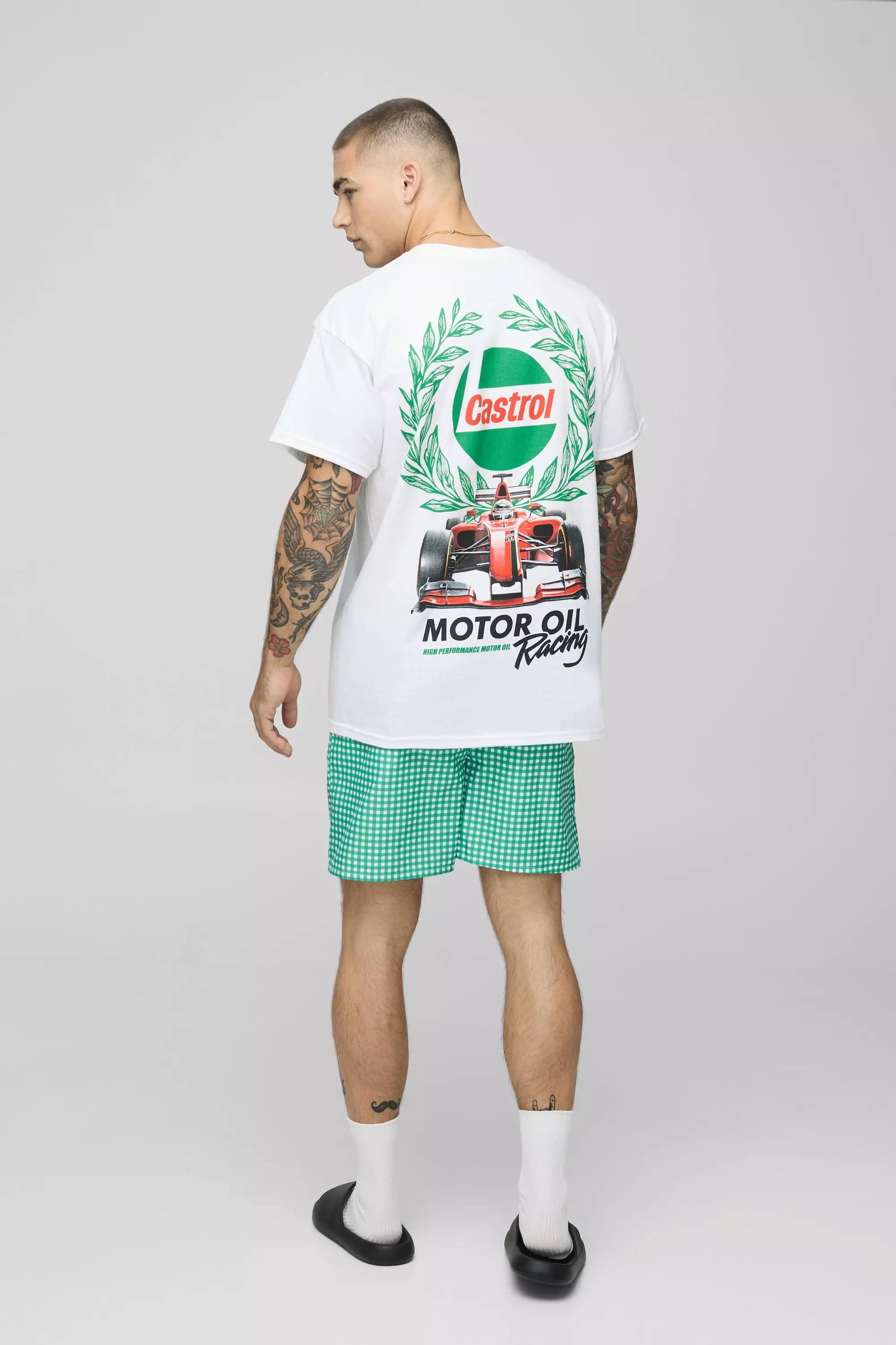 Mittellange karierte Badehose, Green alternatives Bild