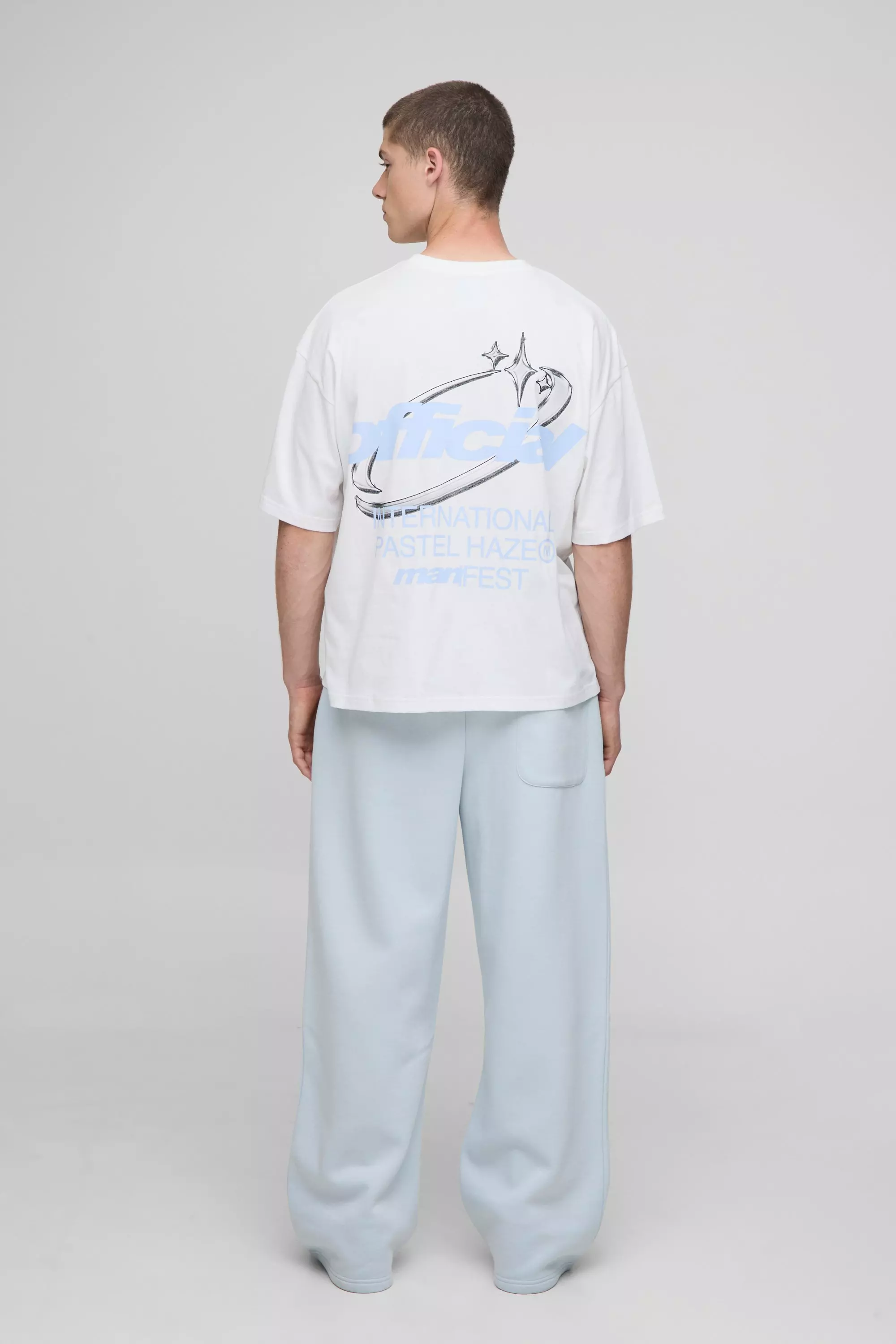 Oversized Boxy Official Print T-Shirt | boohooMAN USA