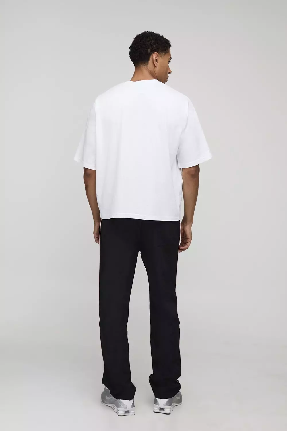 Relaxed Ofcl Crinkle Trousers | boohooMAN USA