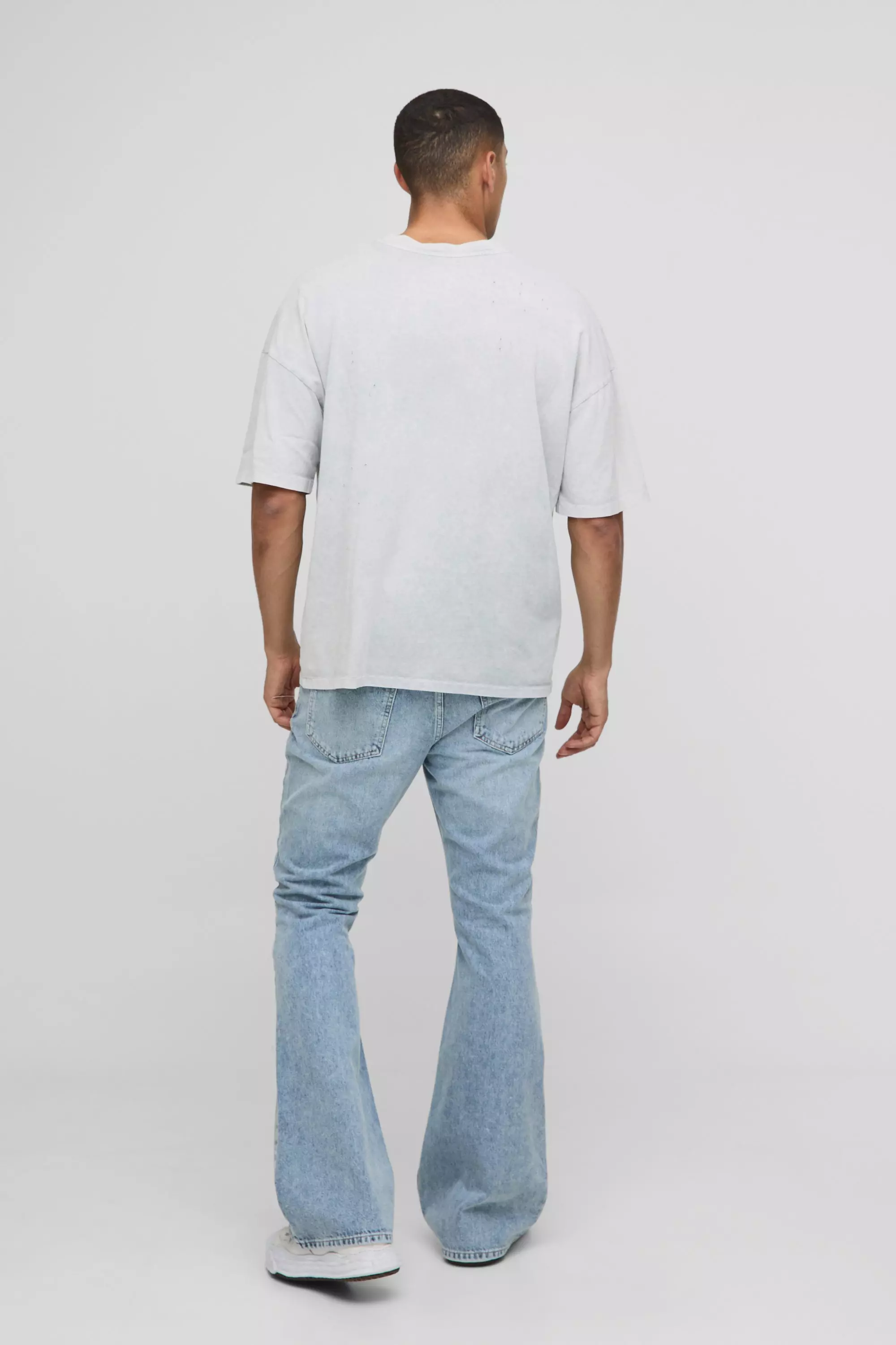 Slim Extreme Flared Denim Jeans | boohooMAN USA