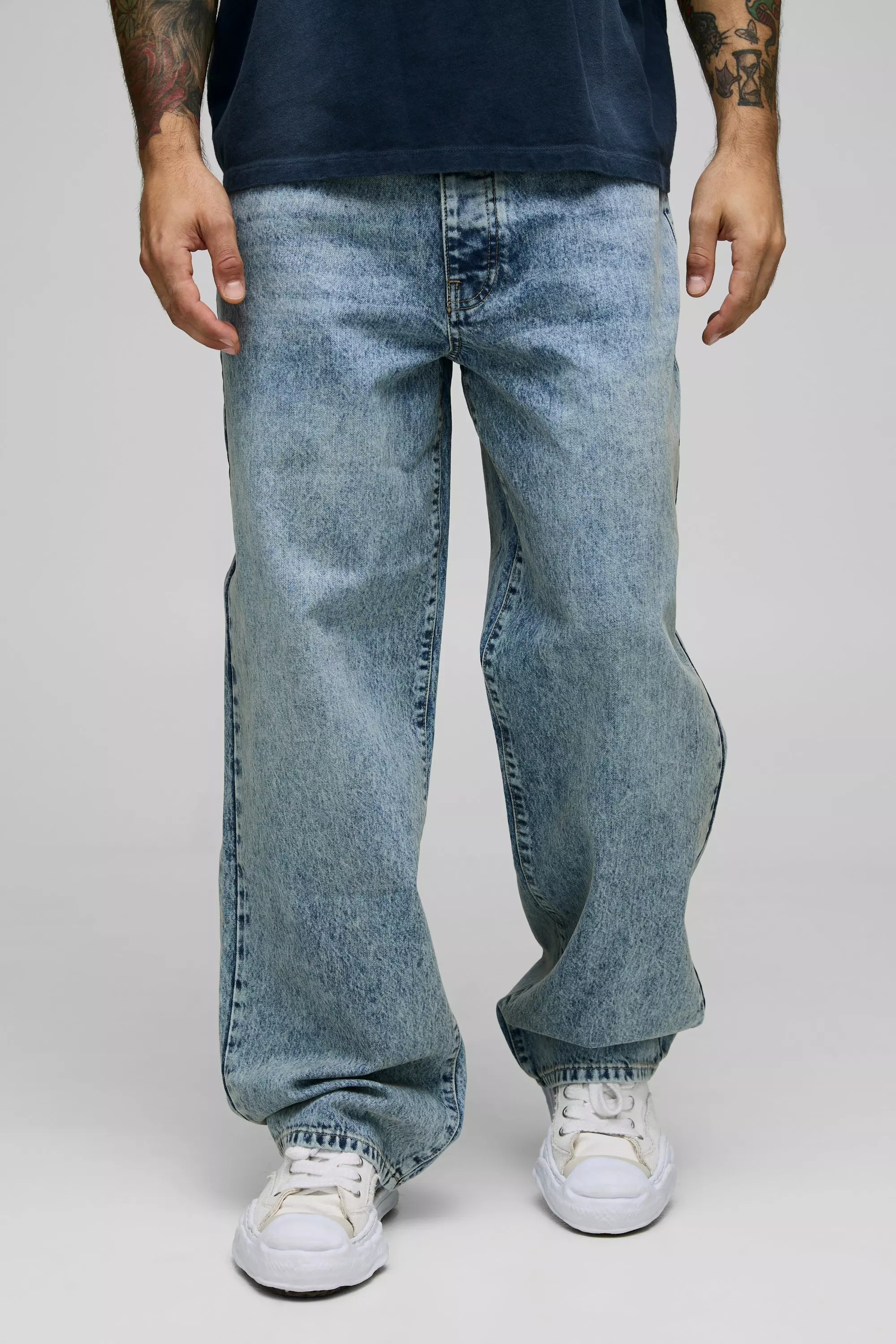 Light Brown Relaxed Rigid Jean
