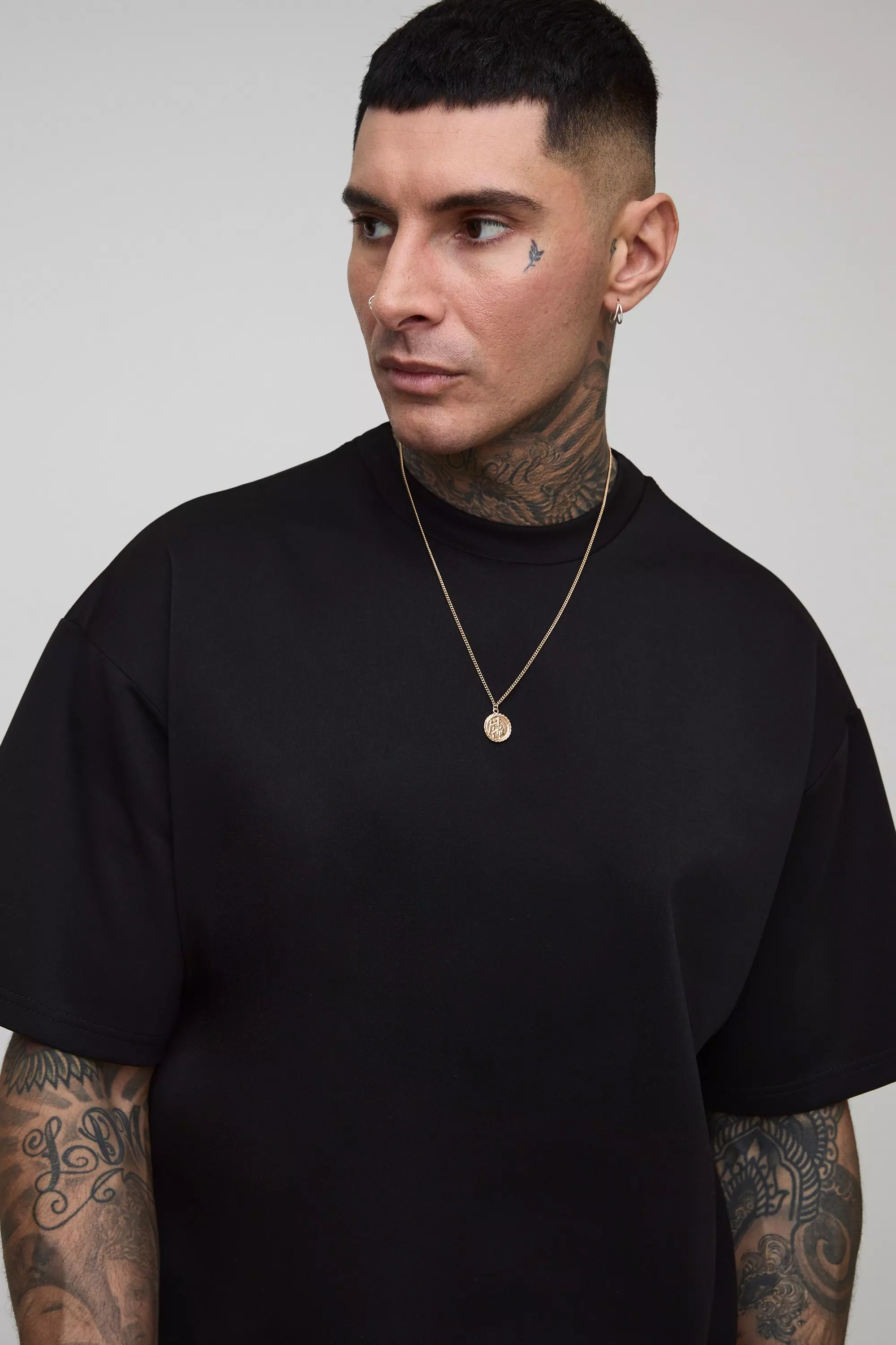Tall - T-shirt oversize, Black autre image