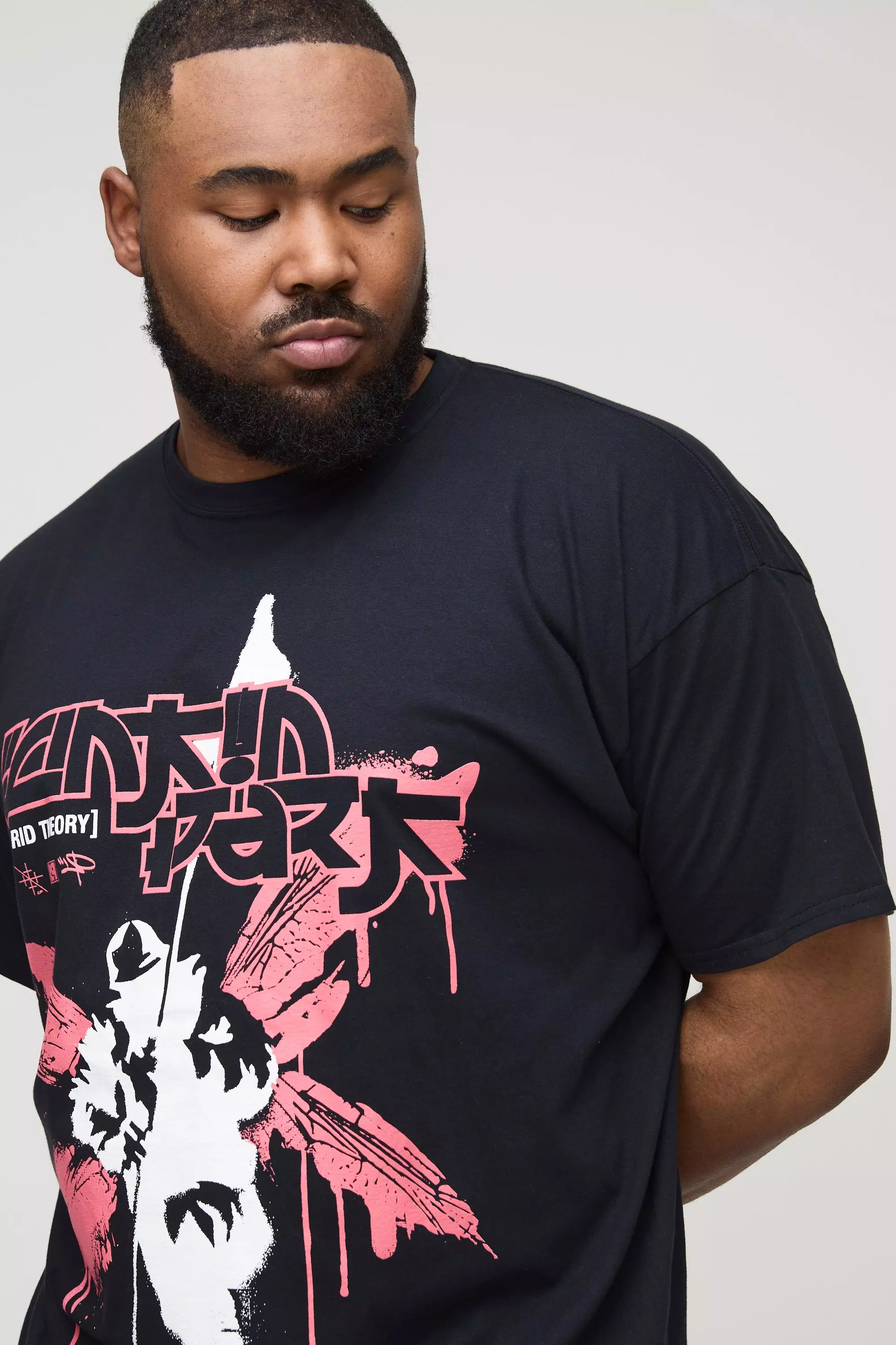 Plus Oversized Linkin Park License Print T-Shirt | boohooMAN USA