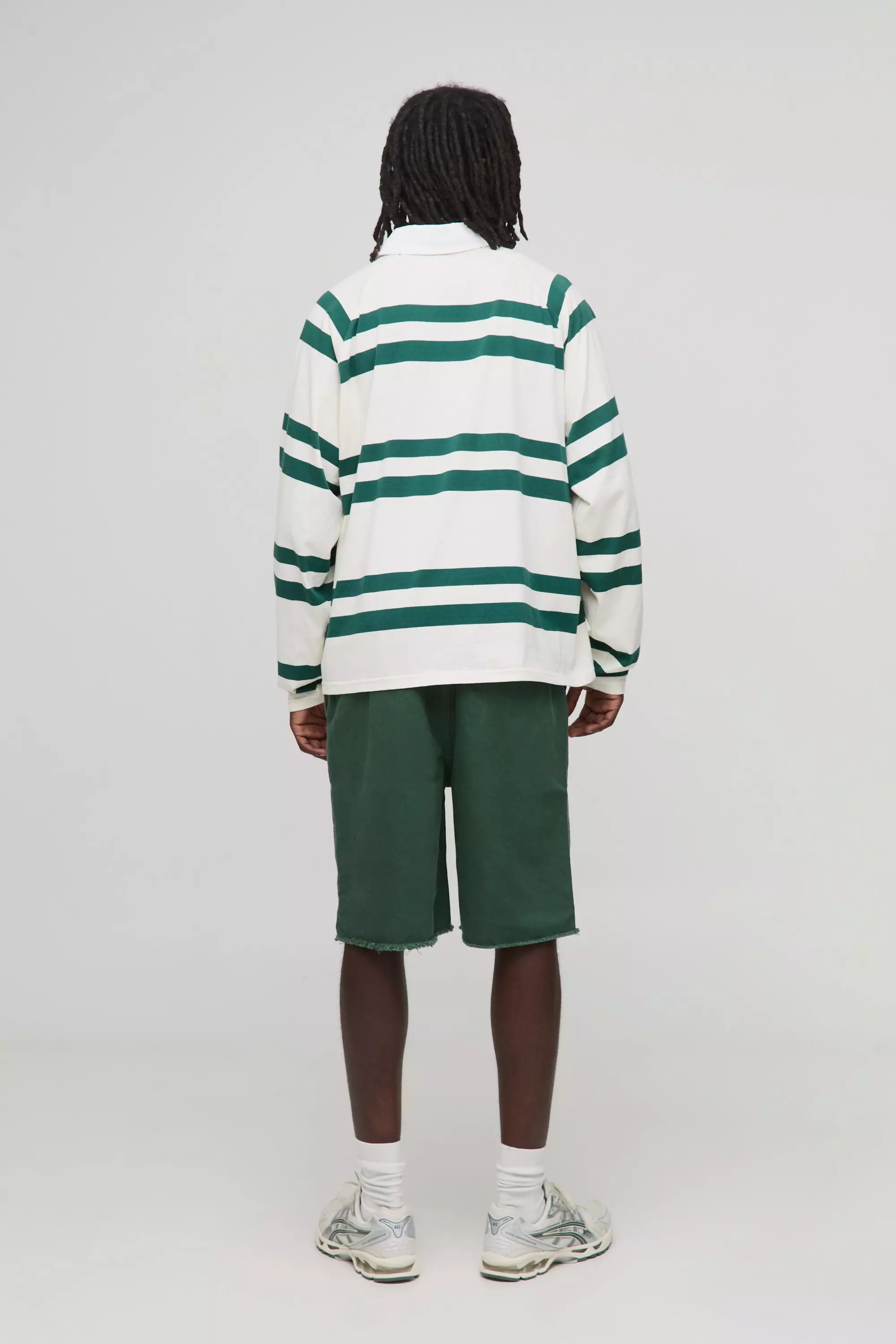 【KOOLOSET】Stripe Carpenter Bermuda Pants KOOLOSET (クロゼット) - ストライプカーペンターバミューダ