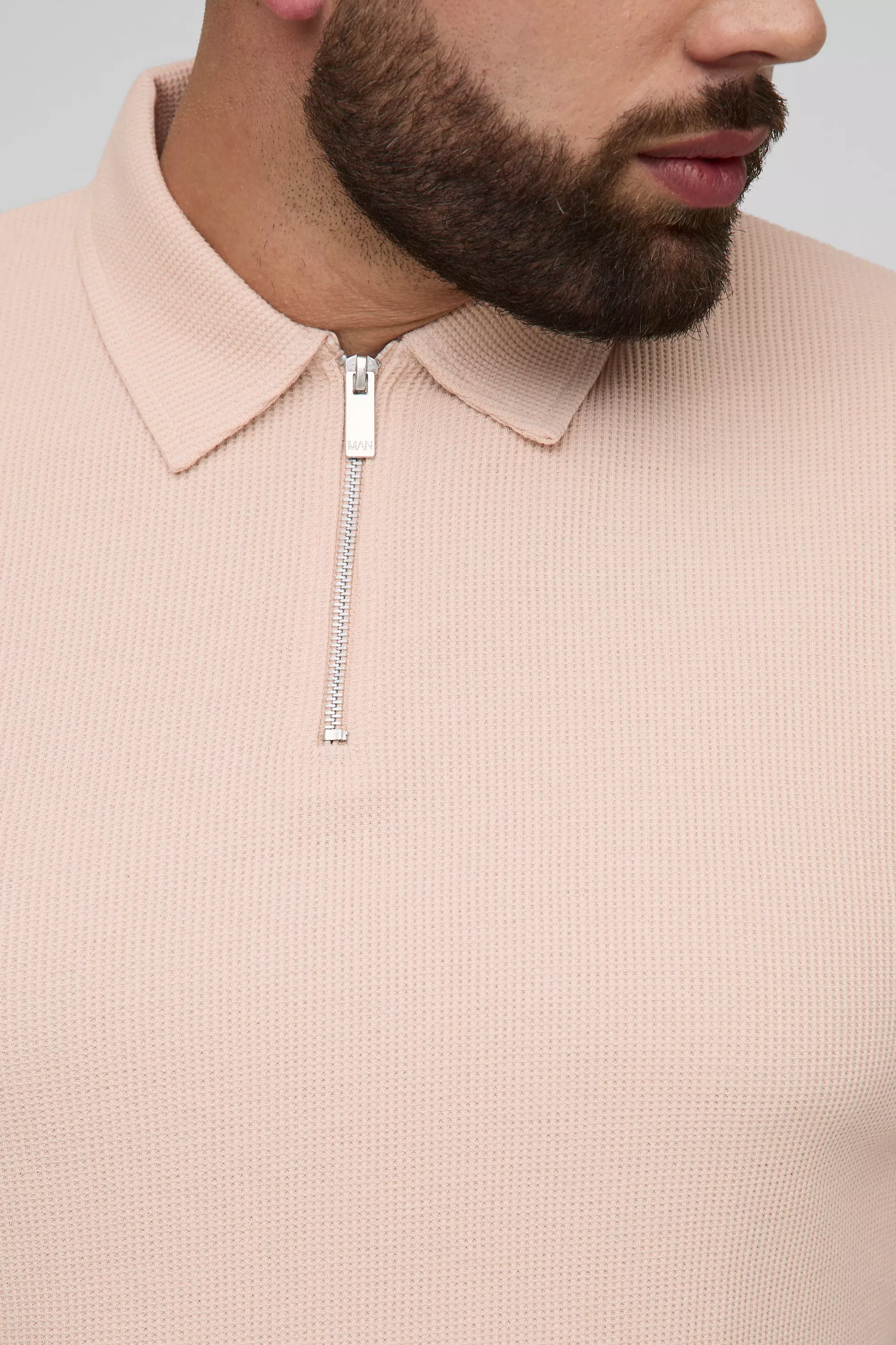 Plus Regular Fit Waffle Polo & Short Set | boohooMAN USA