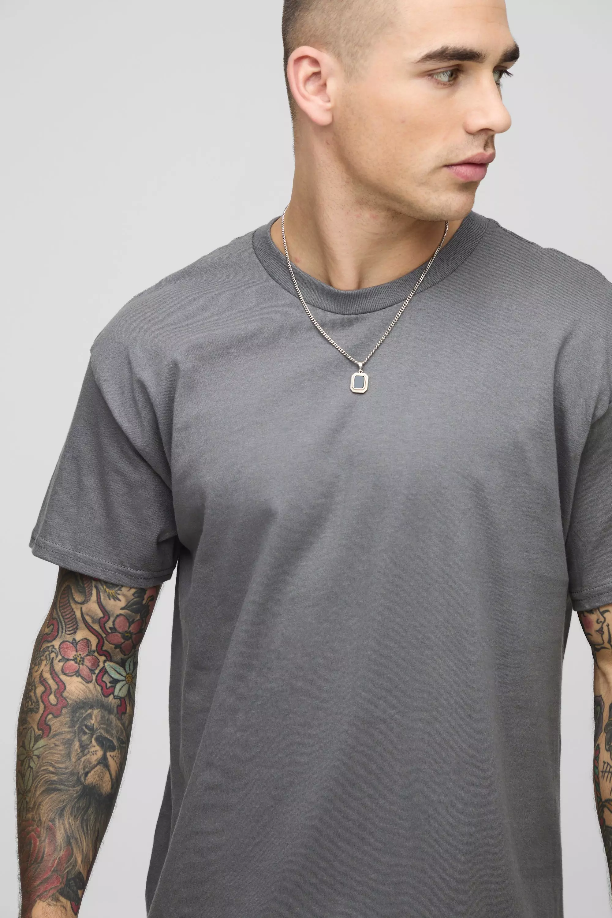 Charcoal Regular Fit Eazy-E License Printed T-Shirt alternative image