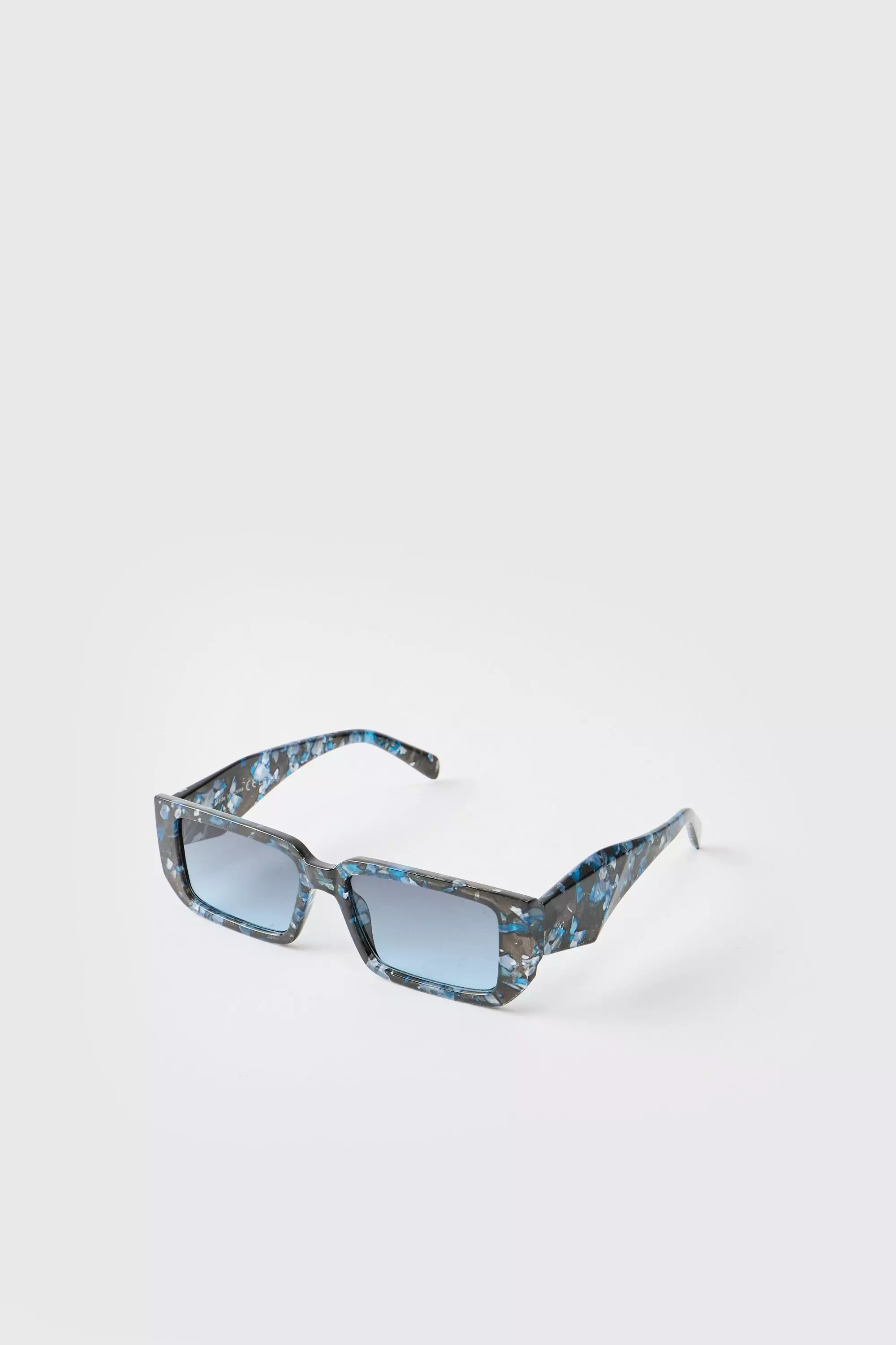 Blue Marble Rectangular Sunglasses alternative image