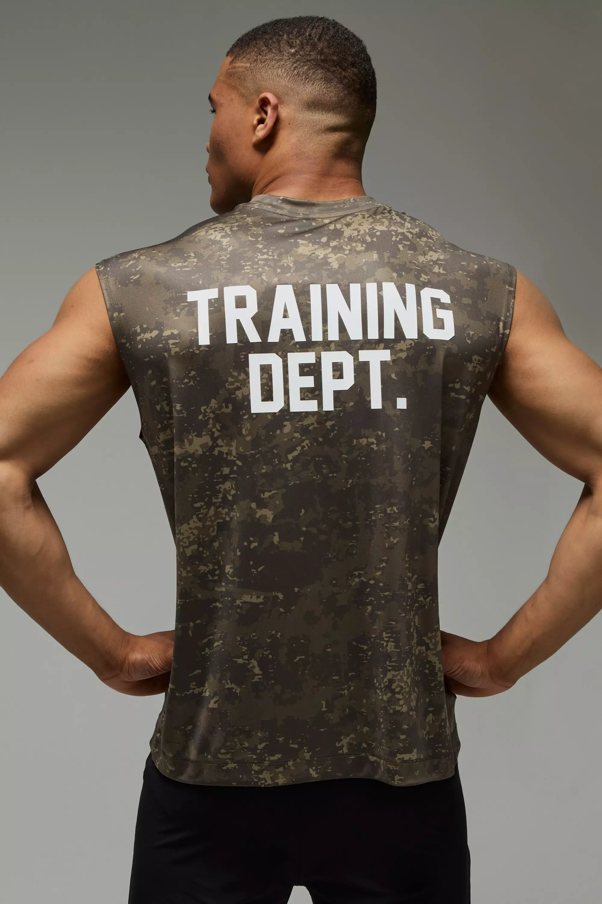 Training Dept Oversized Camo Tank Multi