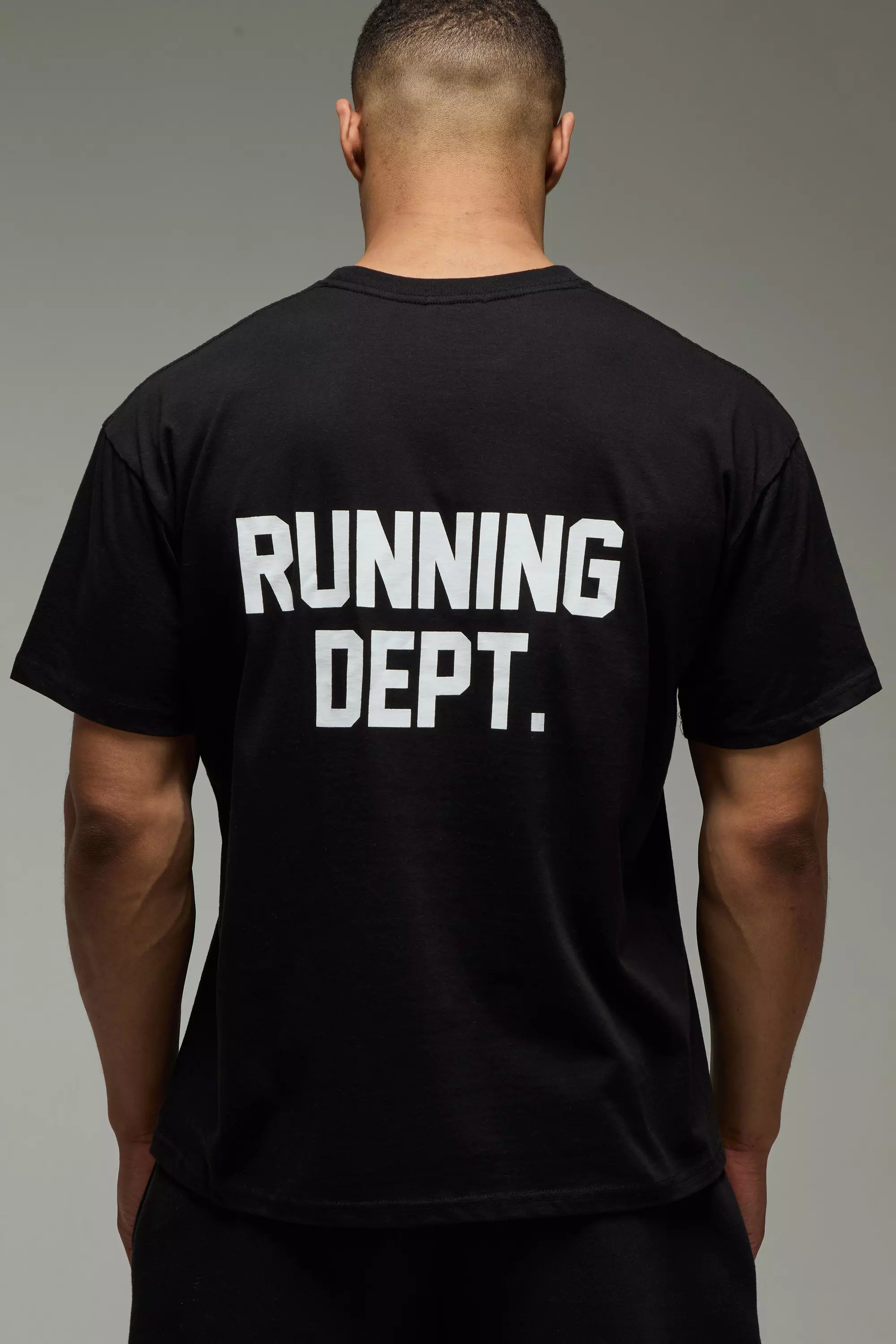 Black MAN Active Running Dept Oversized  T-Shirt alternative image