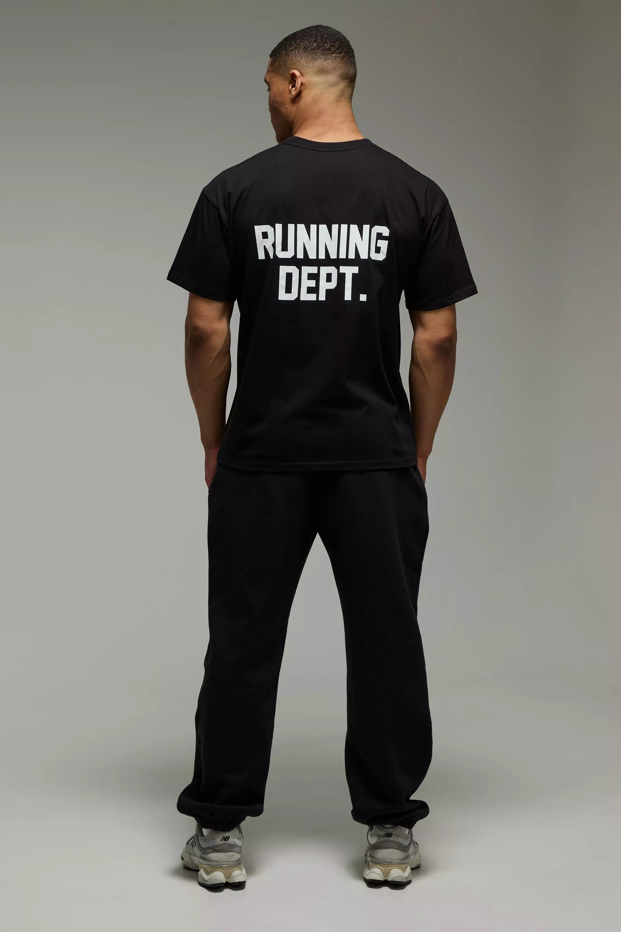 Black MAN Active Running Dept Oversized  T-Shirt alternative image