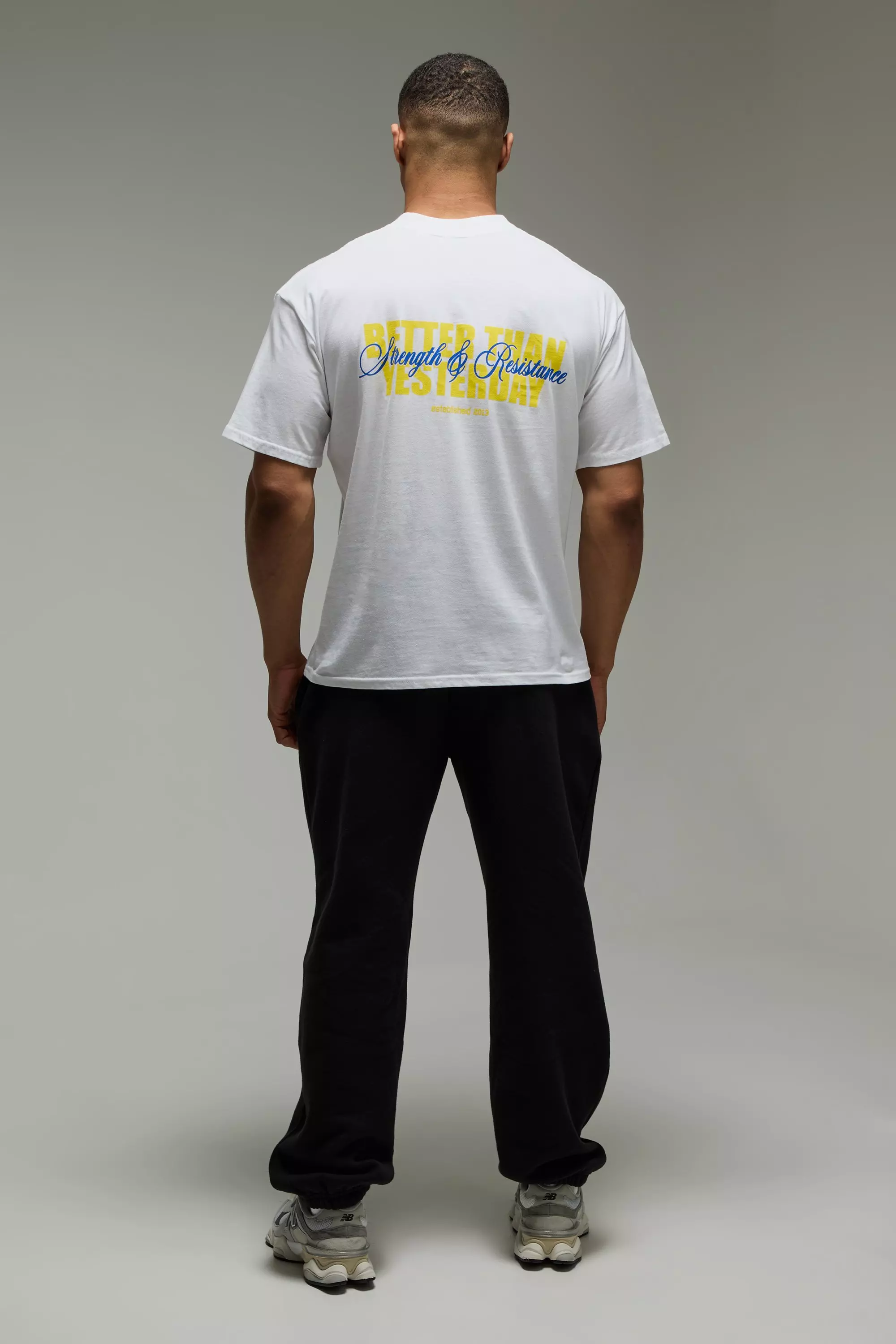 MAN Active Strength and Resistance Oversized T-Shirt | boohooMAN USA
