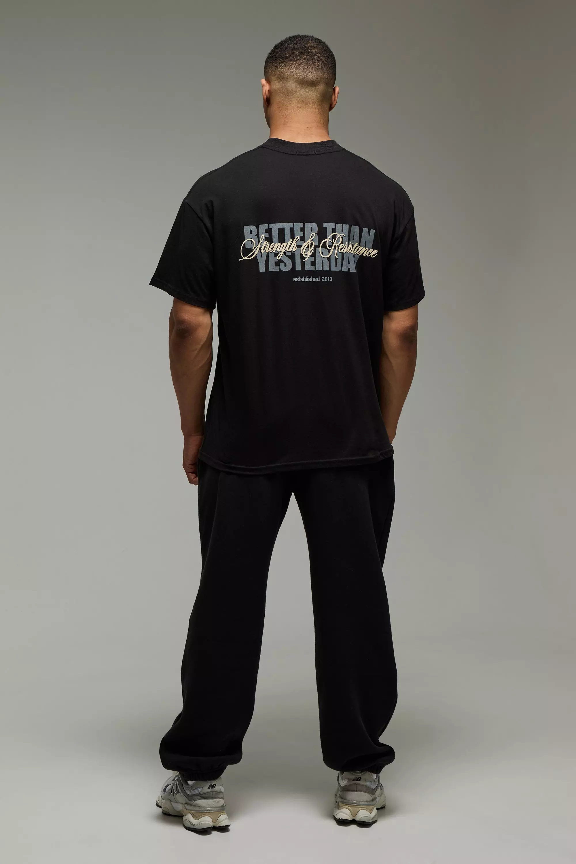 MAN Active Strength and Resistance Oversized T-Shirt | boohooMAN USA