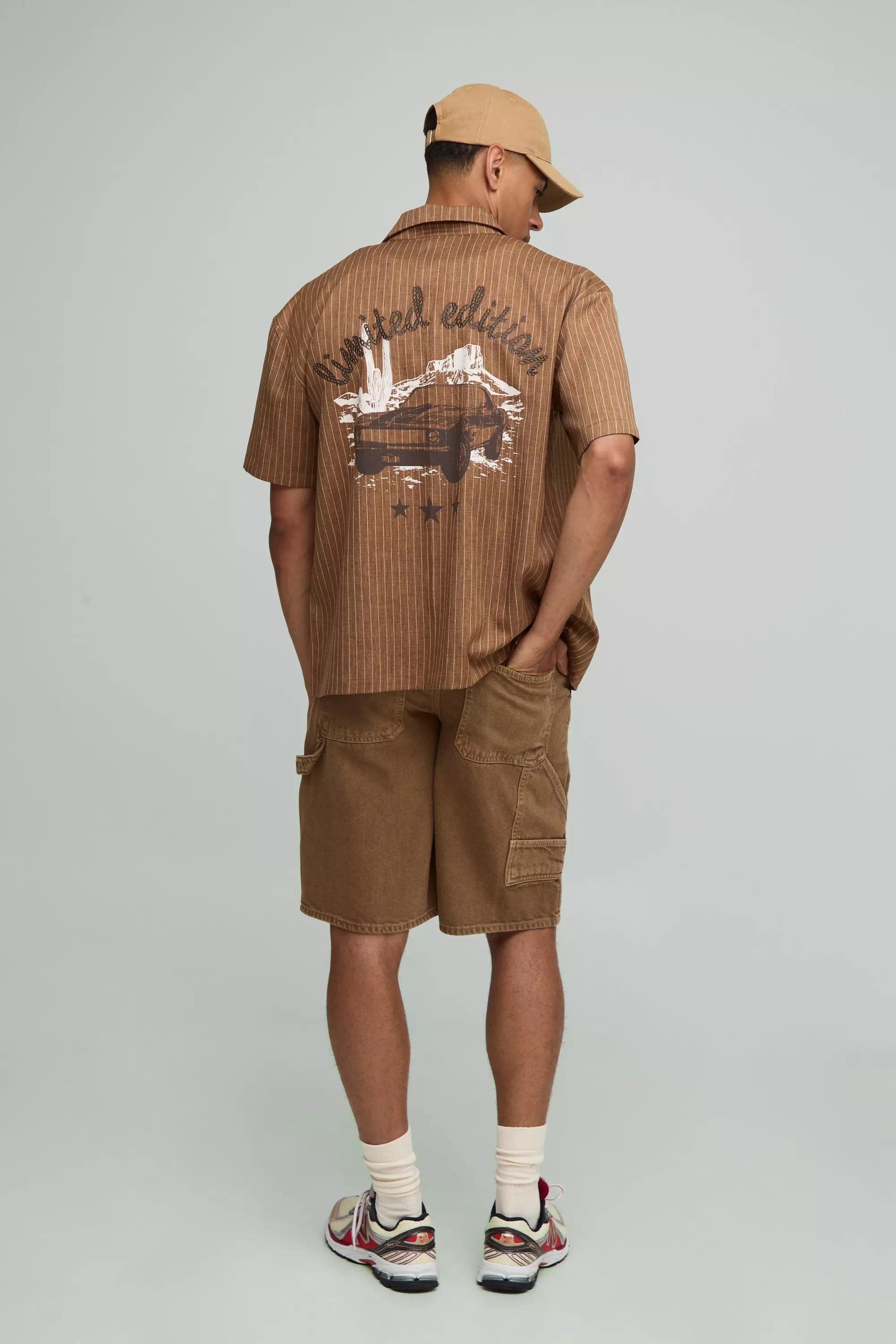 Carpenter Overdye Bermuda Shorts | boohooMAN USA