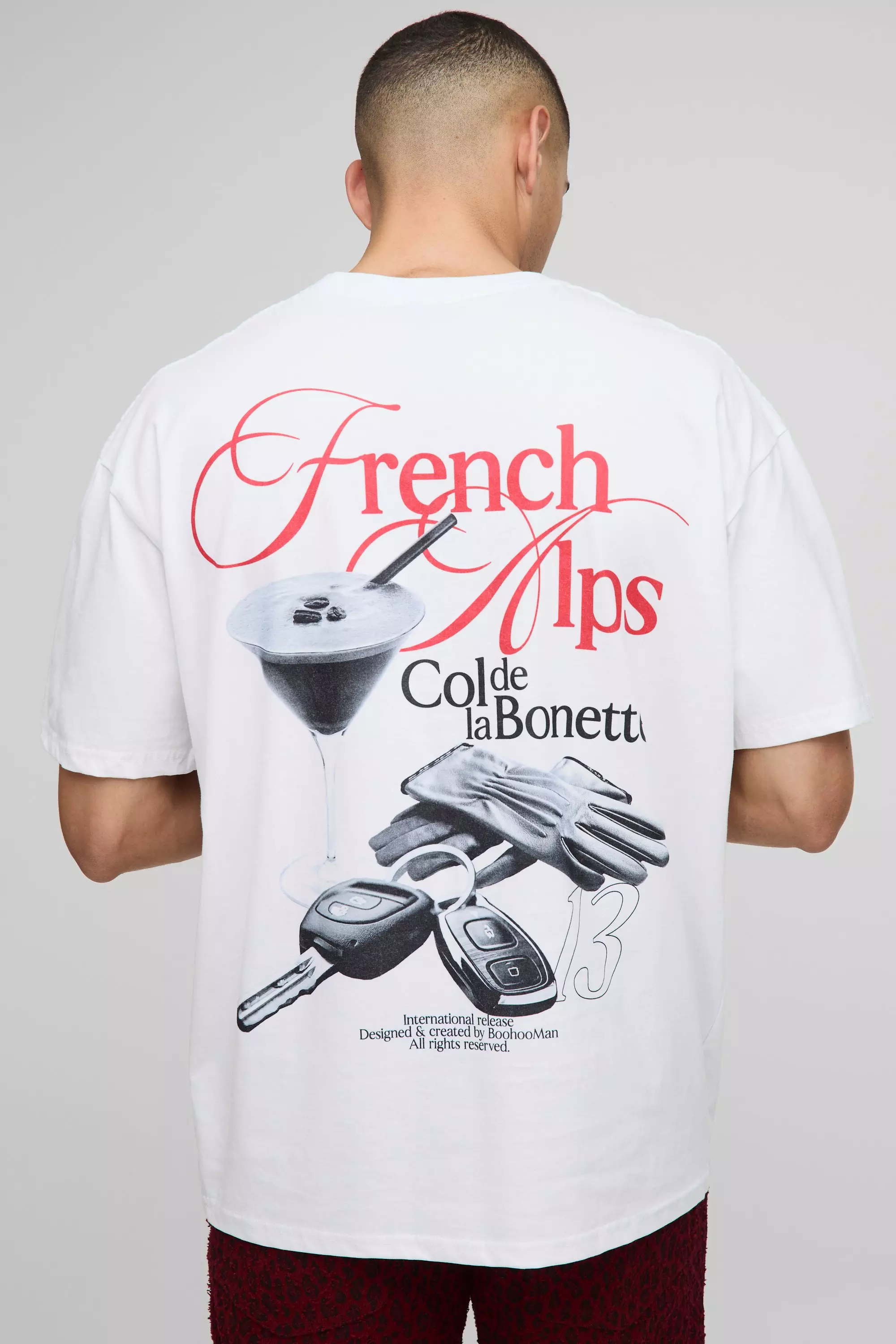 T-shirt oversize à imprimé expresso, White autre image