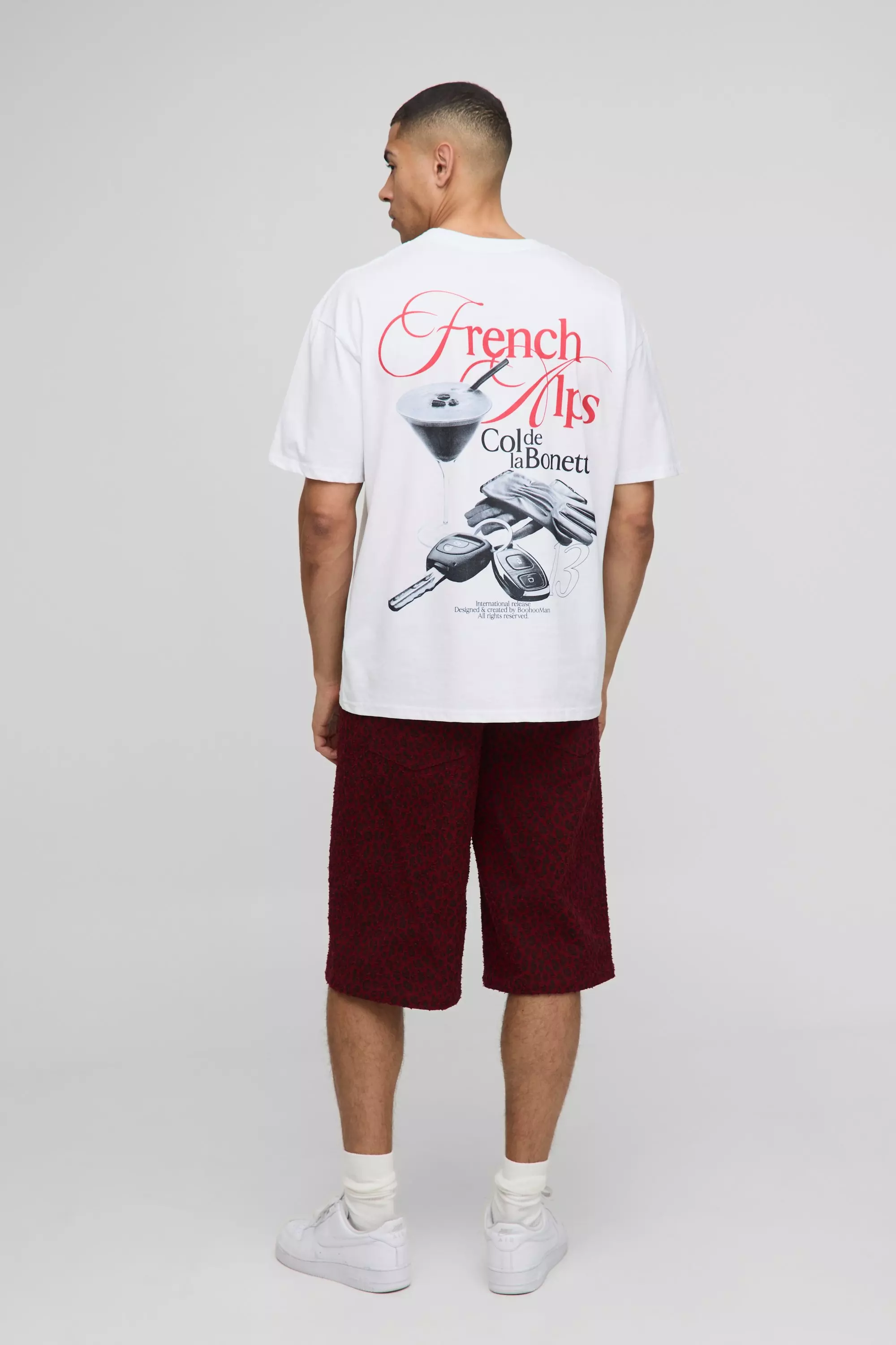 T-shirt oversize à imprimé expresso, White autre image