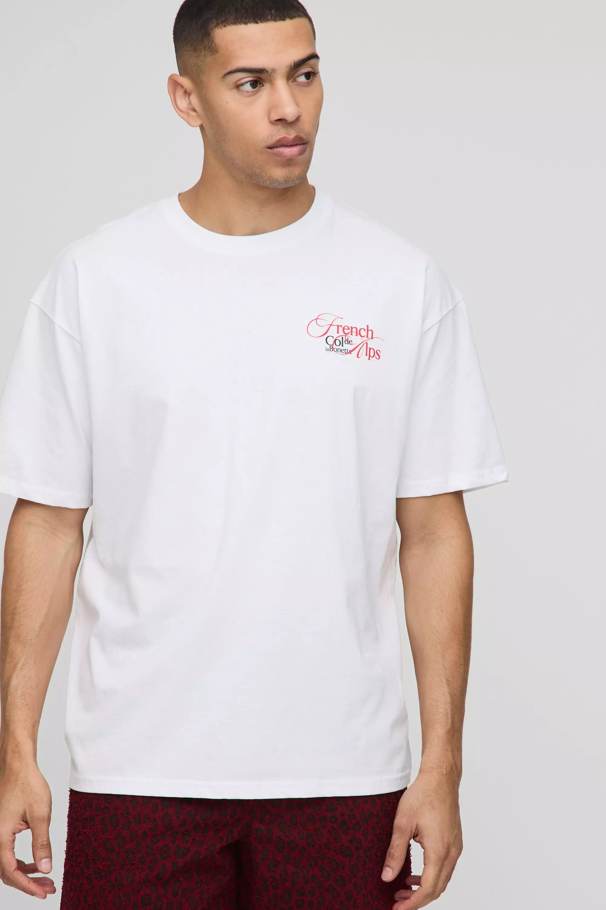 T-shirt oversize à imprimé expresso, White autre image