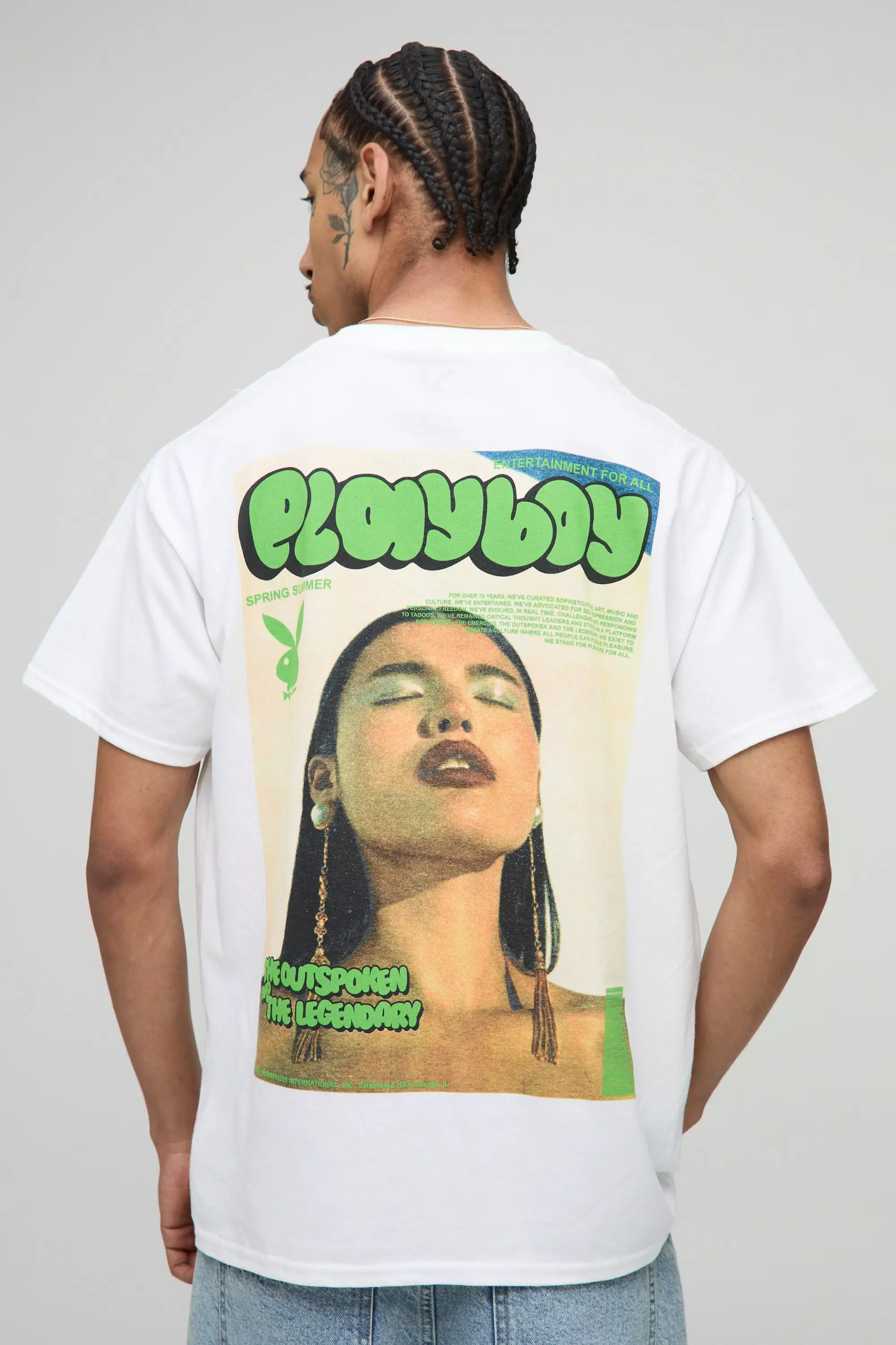 Oversized Playboy License Printed T-Shirt | boohooMAN USA