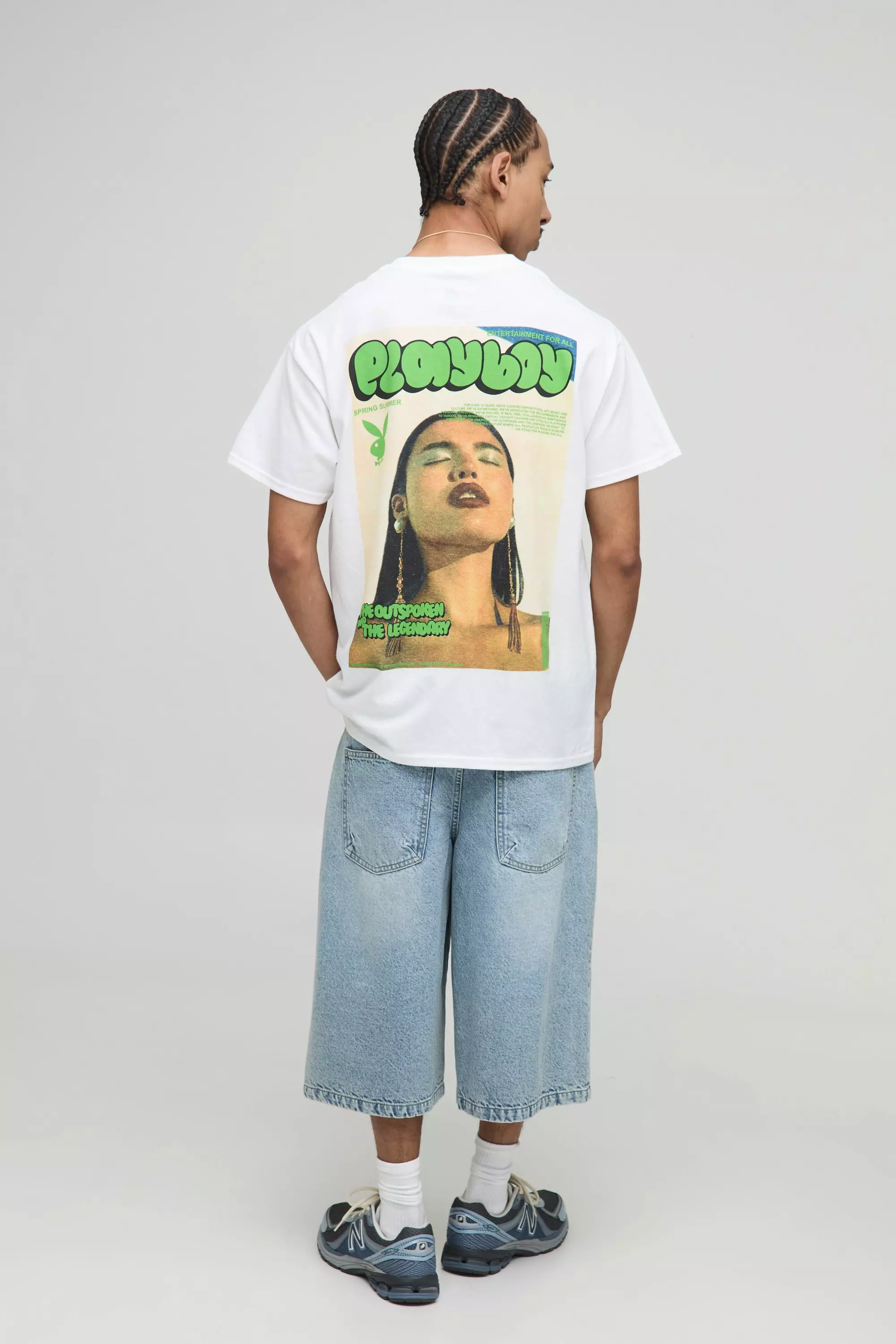 Oversized Playboy License Printed T-Shirt | boohooMAN USA