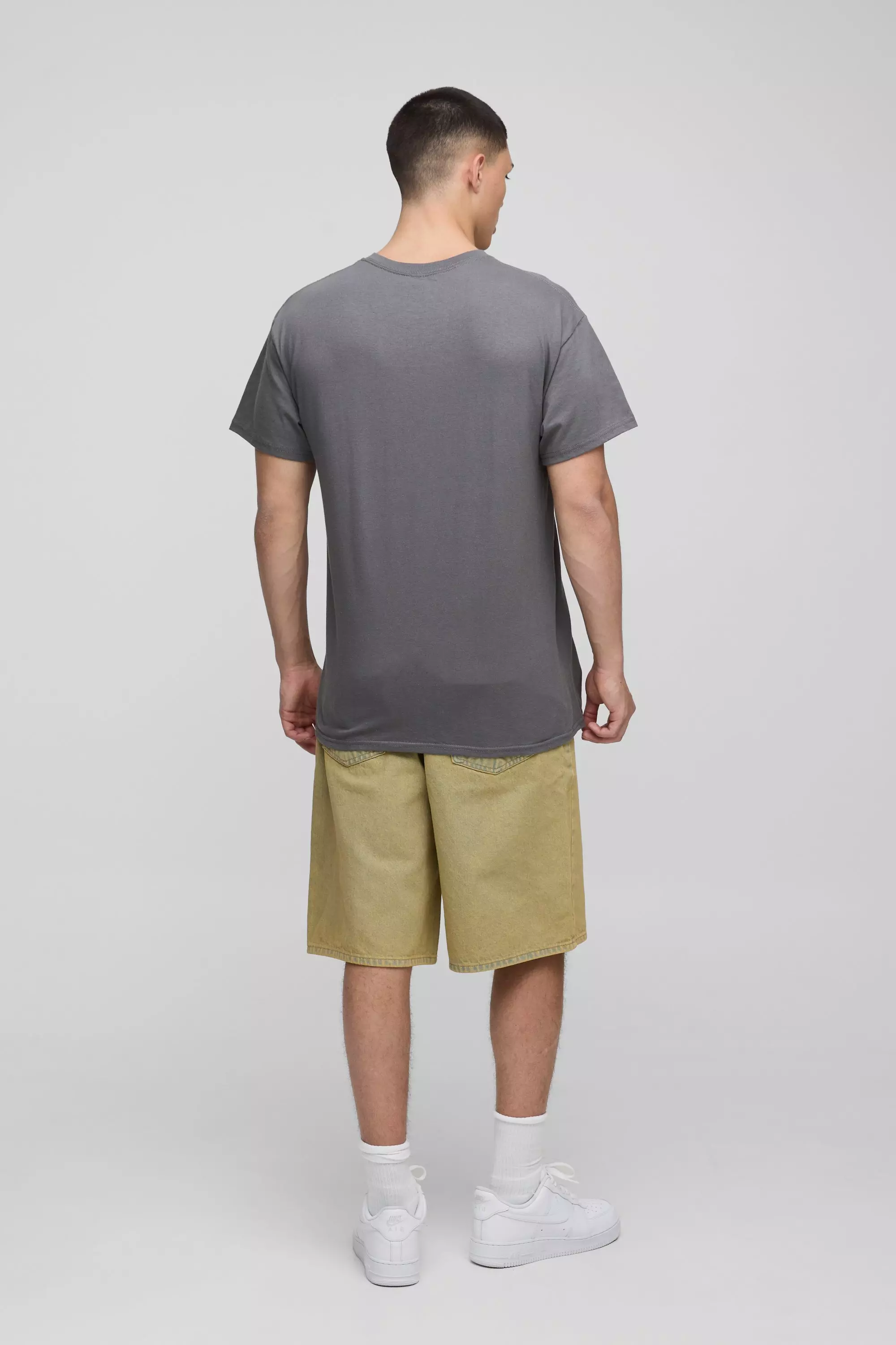 Oversize T-Shirt mit lizenziertem Green Print, Charcoal alternatives Bild