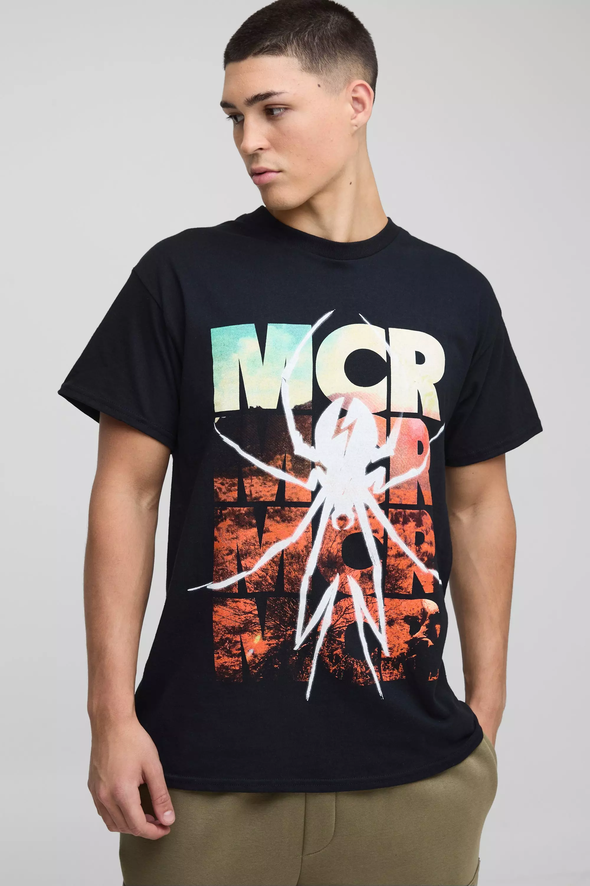 Black Oversized Gelicenseerd My Chemical Romance T-Shirt alternatieve afbeelding