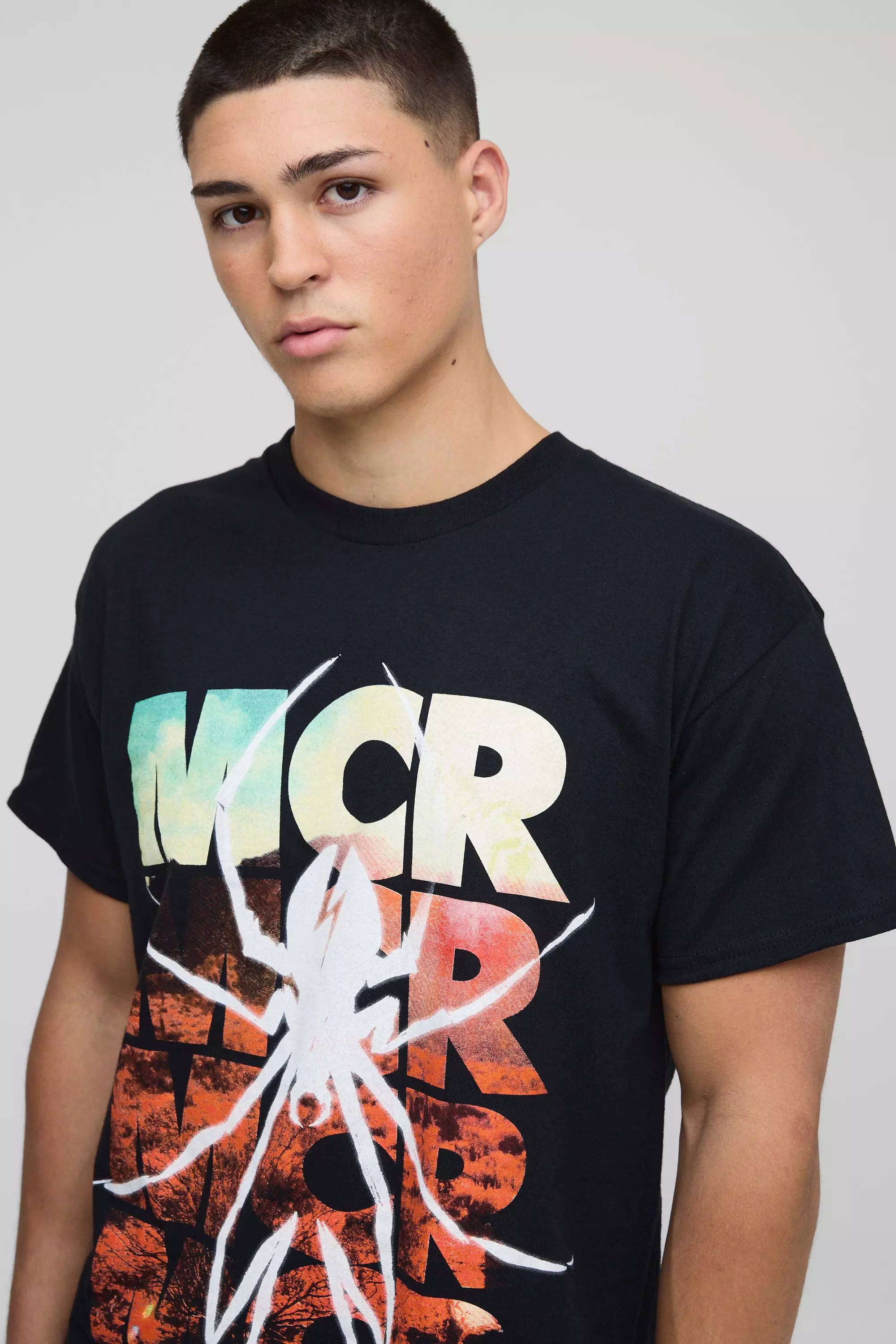 Black Oversized Gelicenseerd My Chemical Romance T-Shirt alternatieve afbeelding