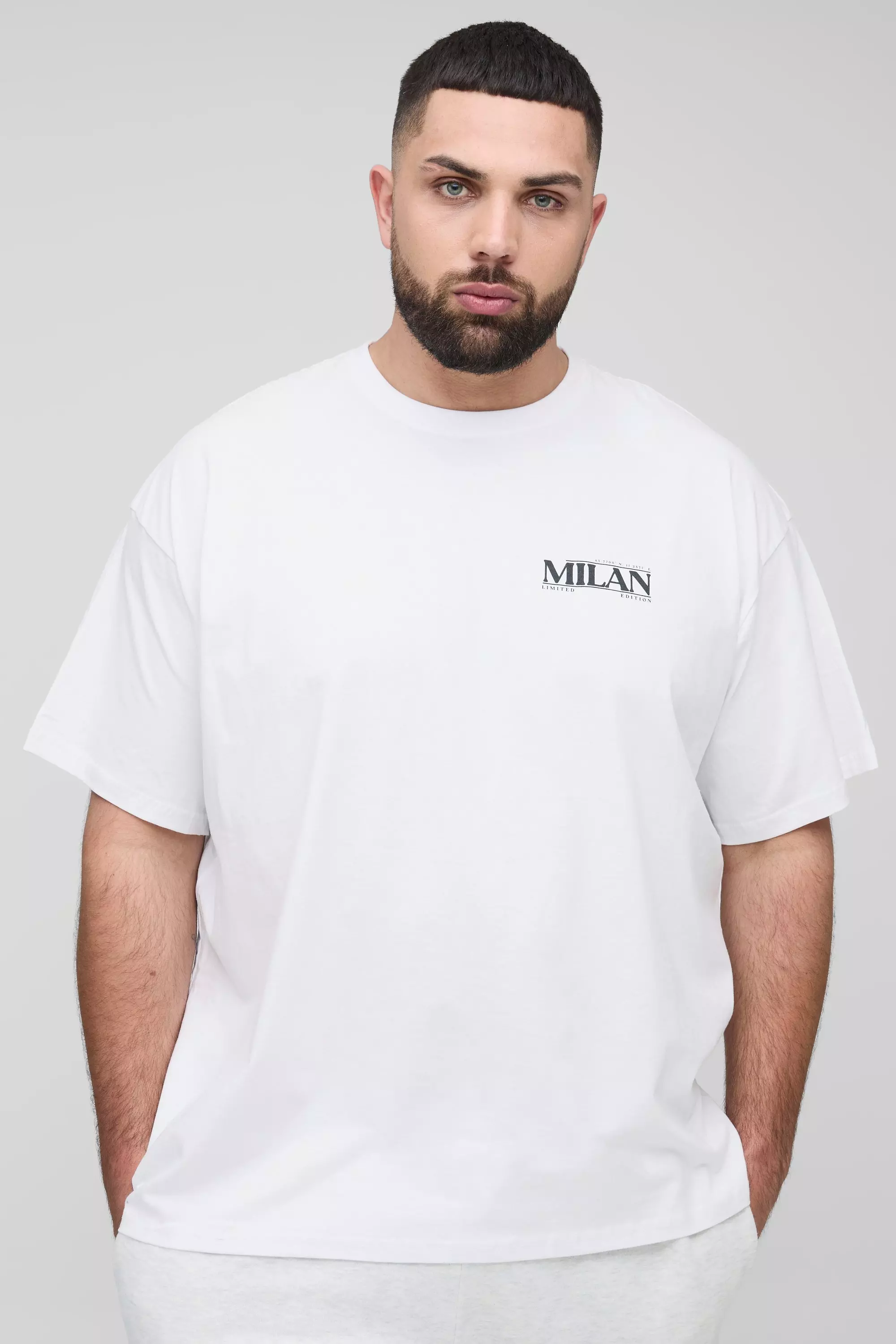 Plus Oversized Milan Floral Print T-Shirt | boohooMAN USA