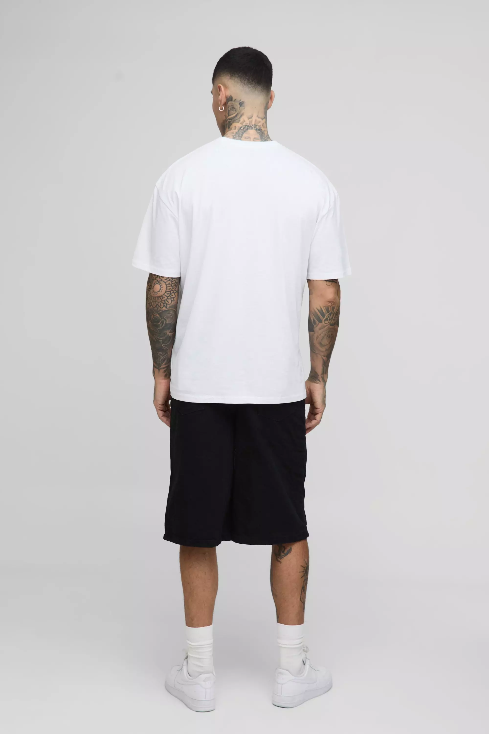 Tall - T-shirt oversize à imprimé voiture, White autre image