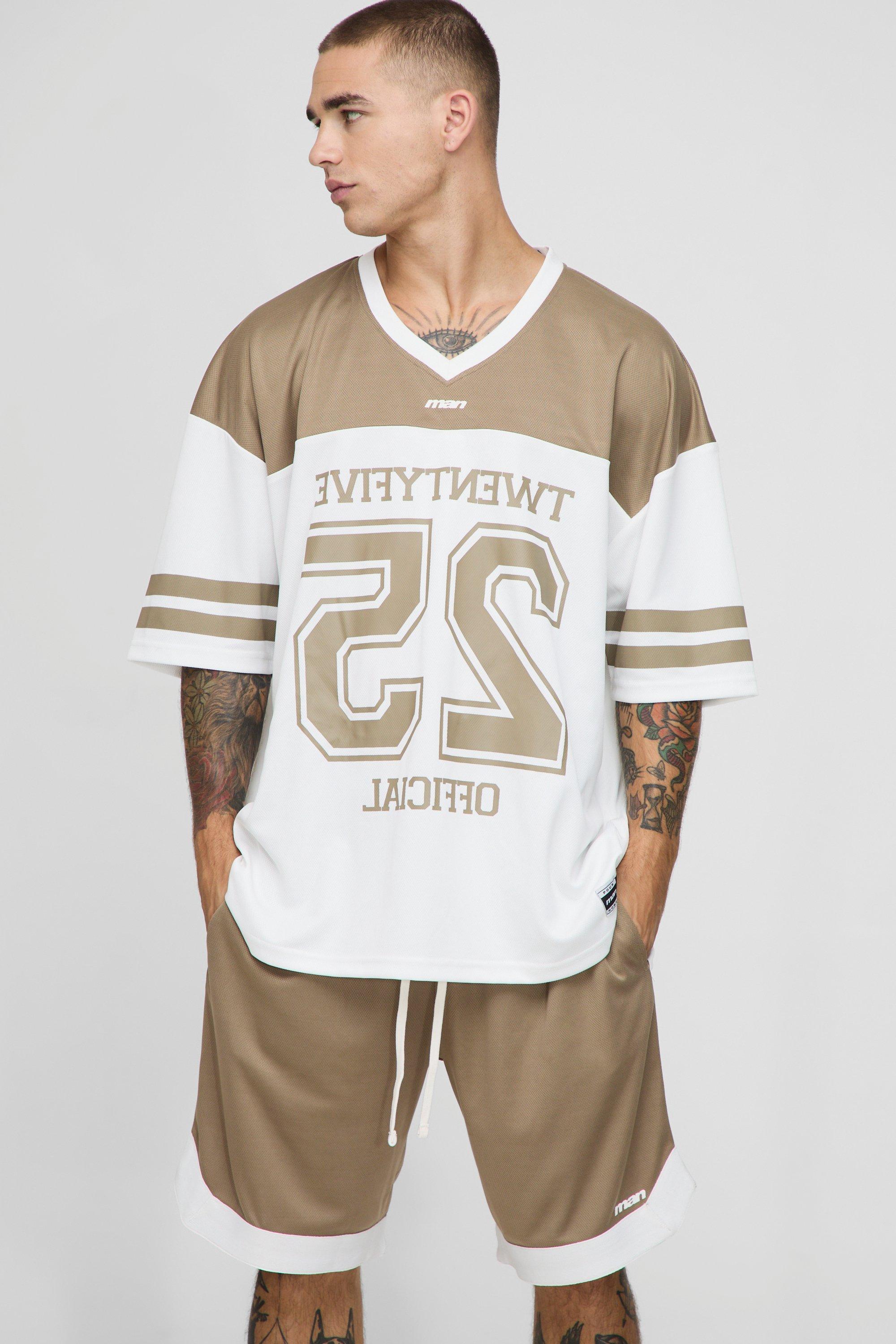 Oversized Official Mesh Hockey Top & Short Set | boohooMAN UK