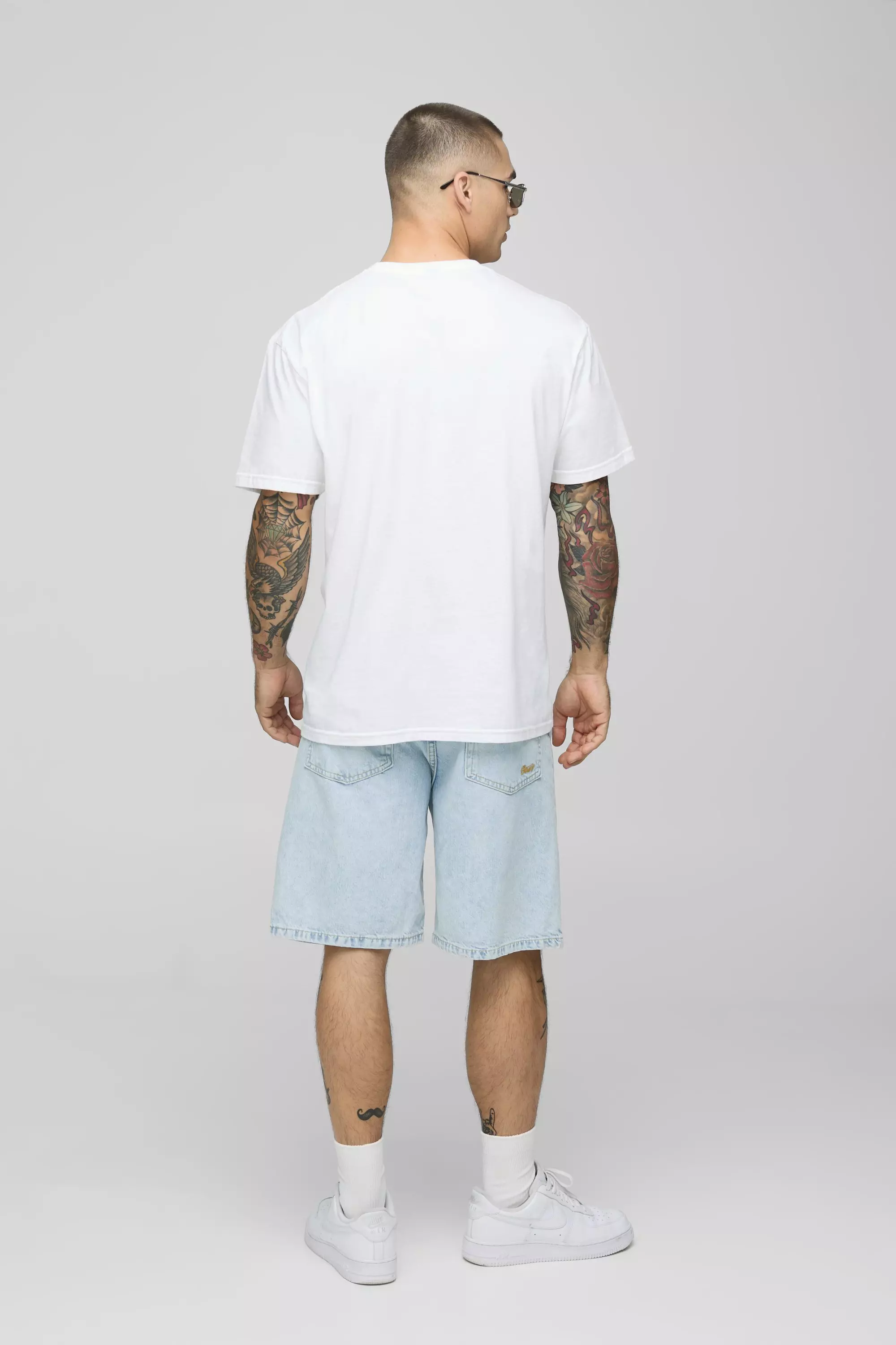 White Oversized Gelicenseerd Tyla T-Shirt Met Print alternatieve afbeelding