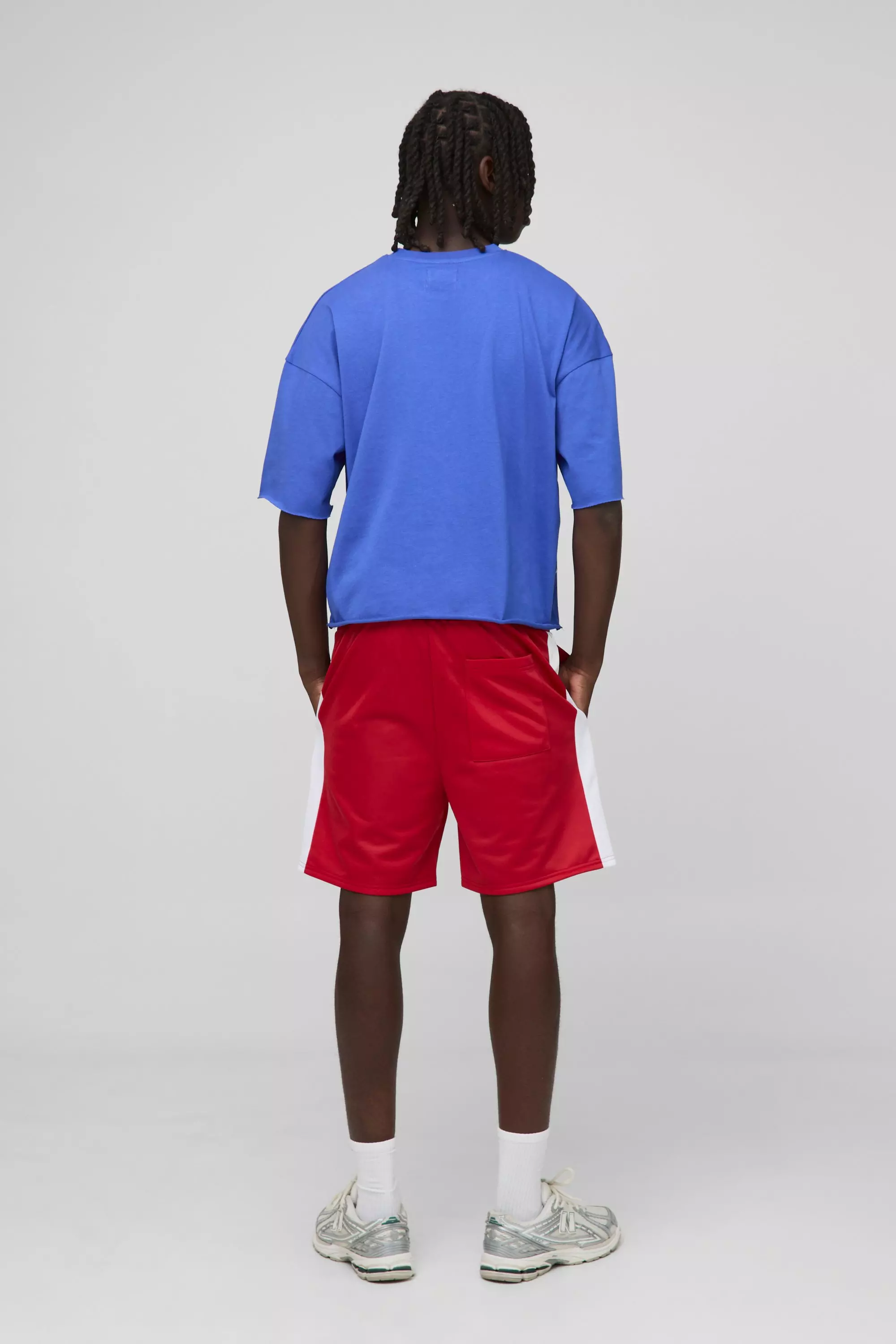 Oversized Shrunken Raw Edge Faded Moto Graphic T-Shirt | boohooMAN USA