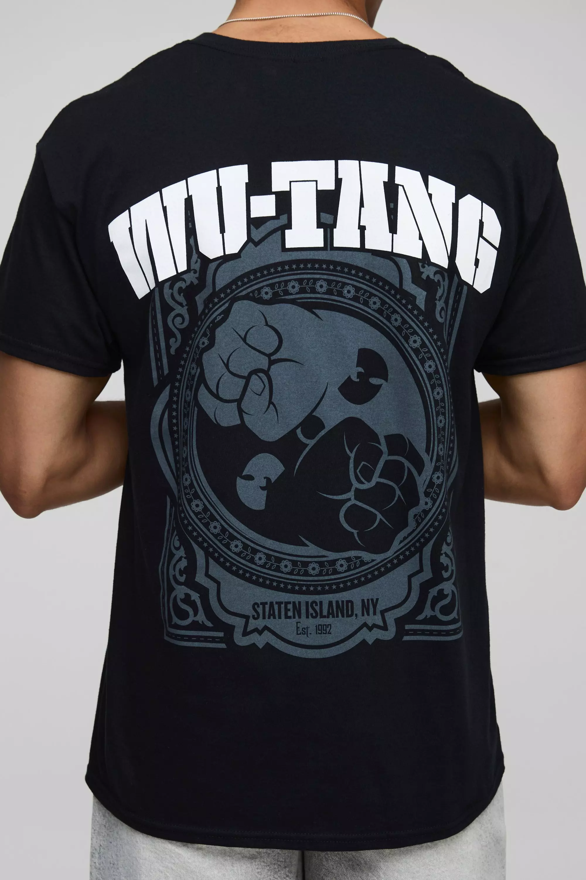 T-shirt oversize imprimé officiel Wu-Tang, Black autre image