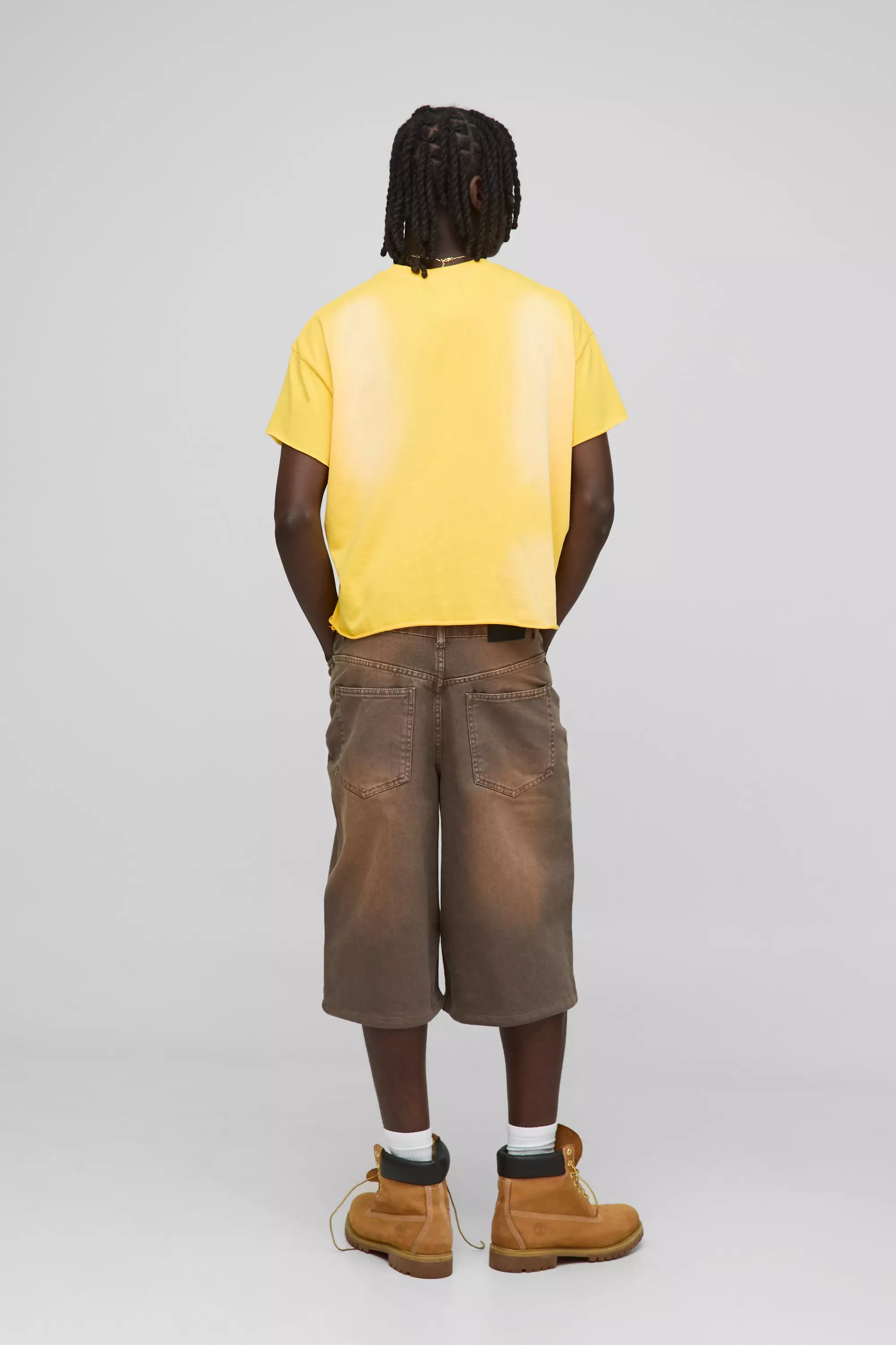 Oversized Shrunken Washed Eagle Graphic T-Shirt | boohooMAN USA