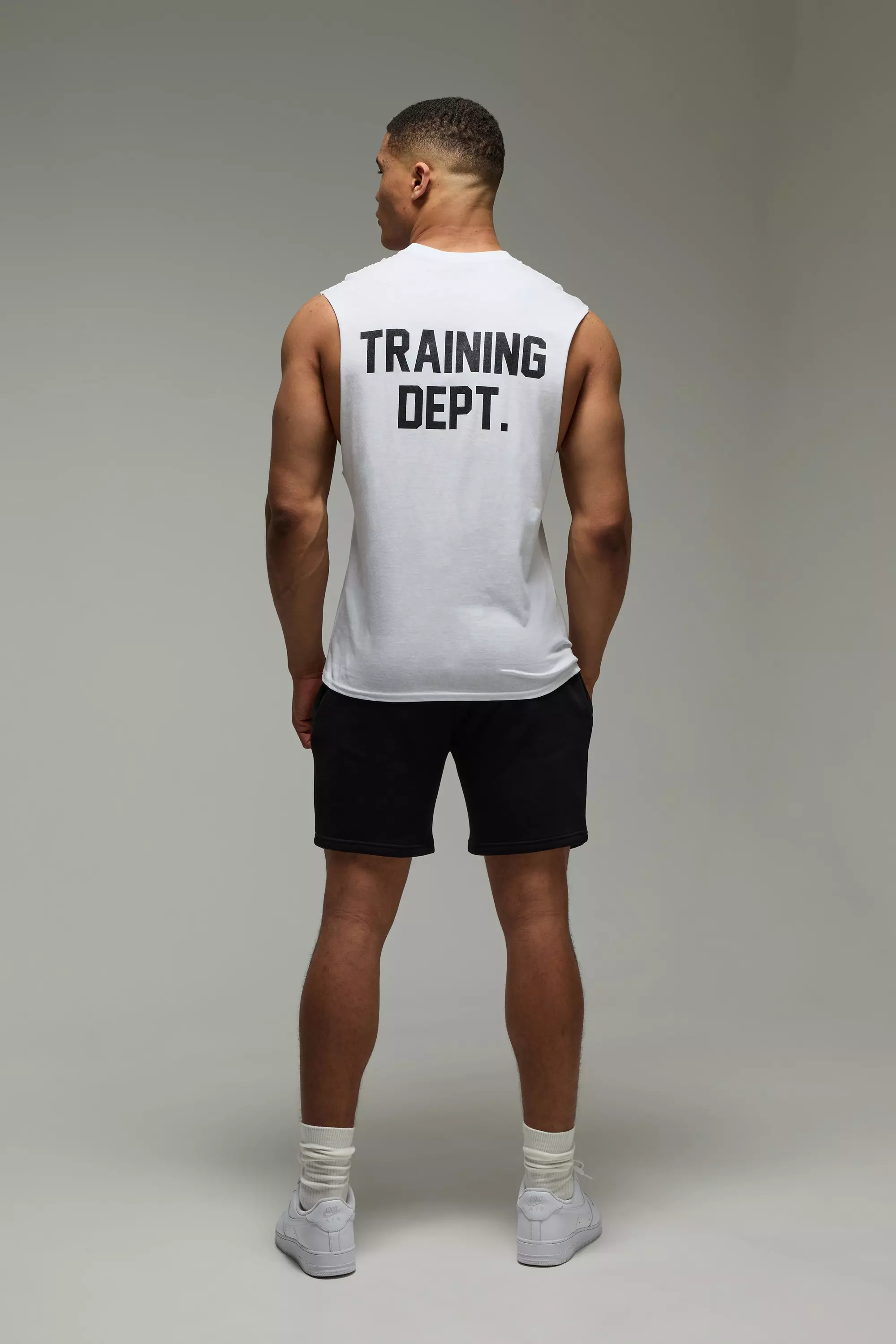 Training Dept Oversized Dropped Armhole Tank | boohooMAN USA