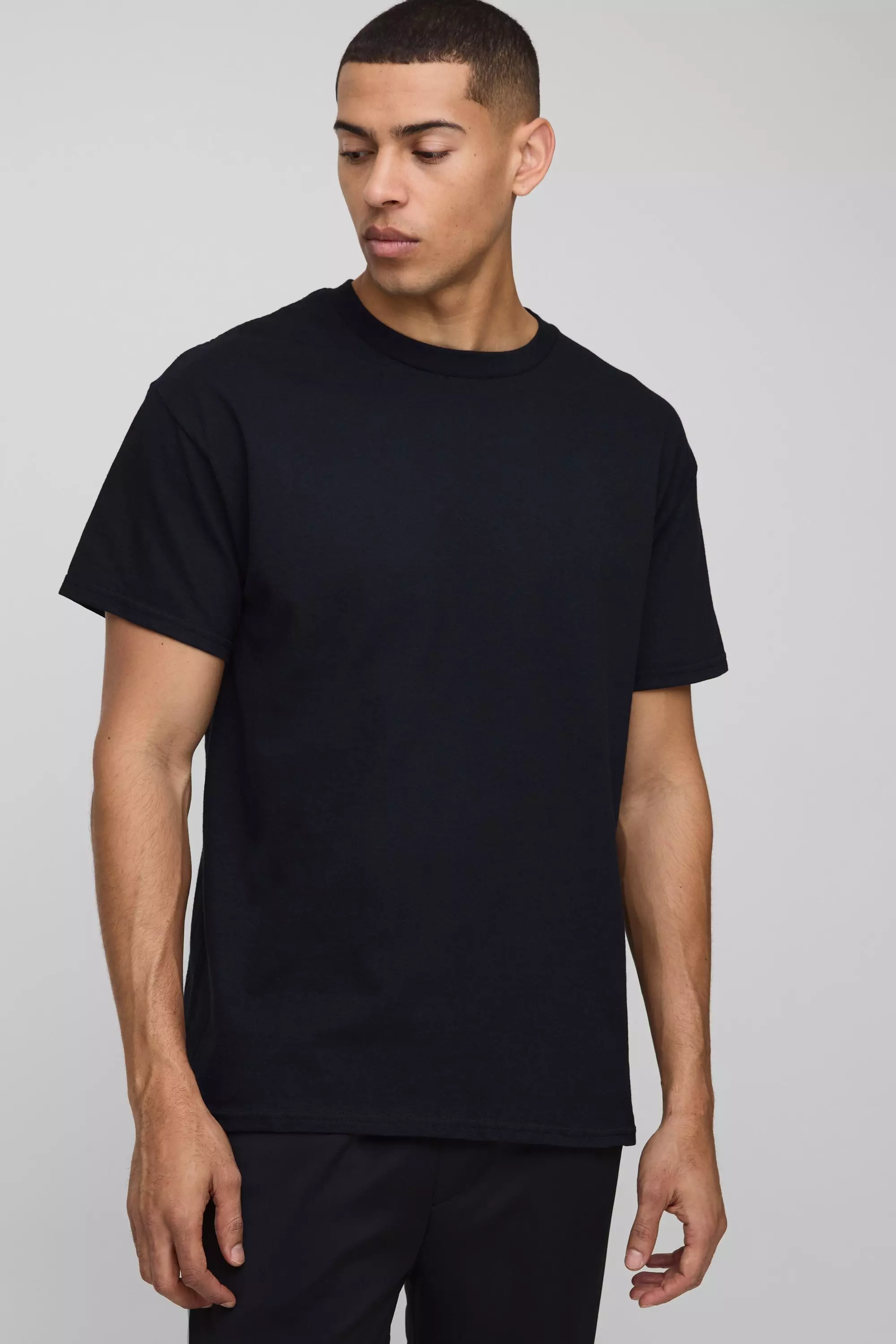 Black Oversized Tupac License Graphic T Shirt alternative image