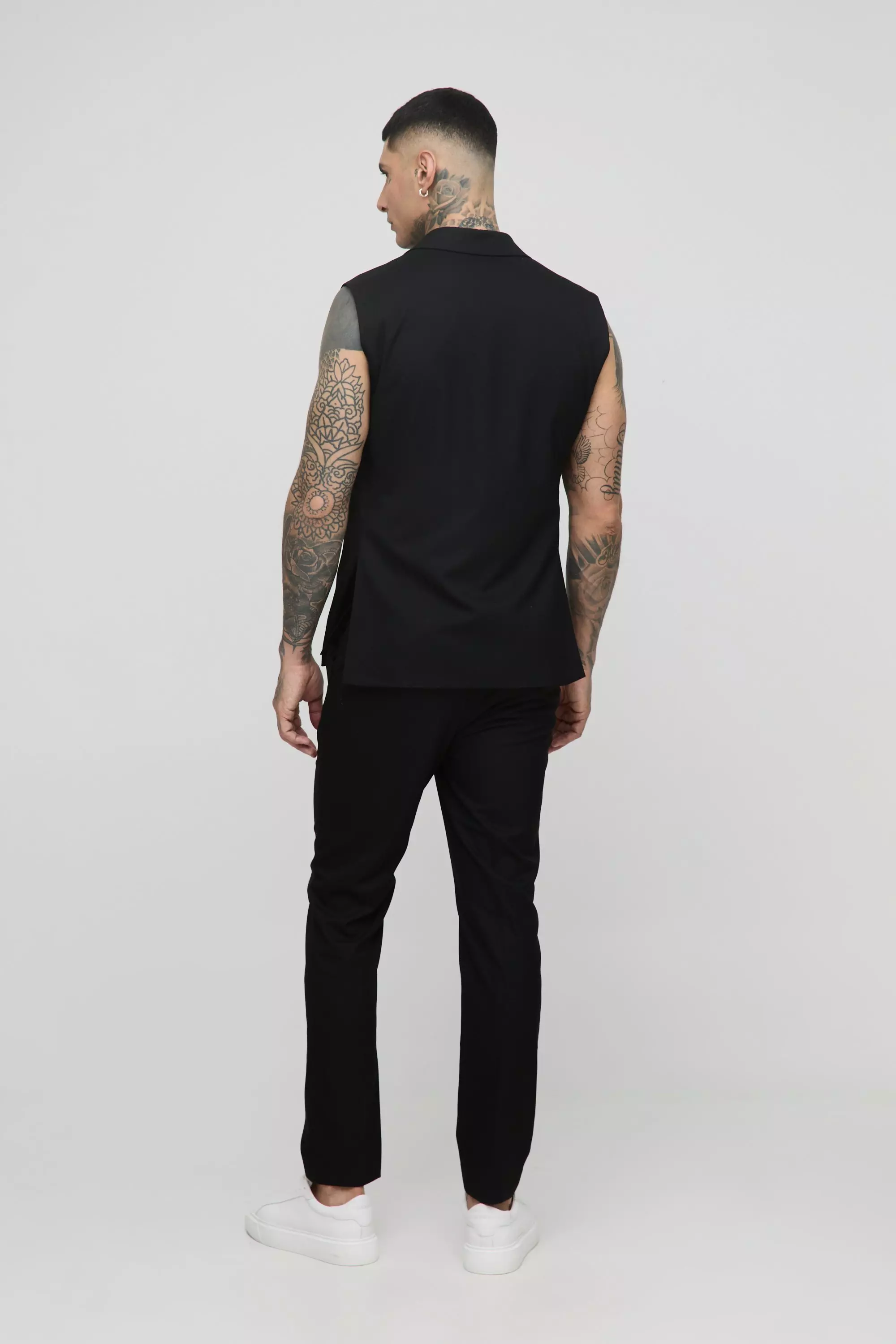 Straight Fit Tailored Pants | boohooMAN USA