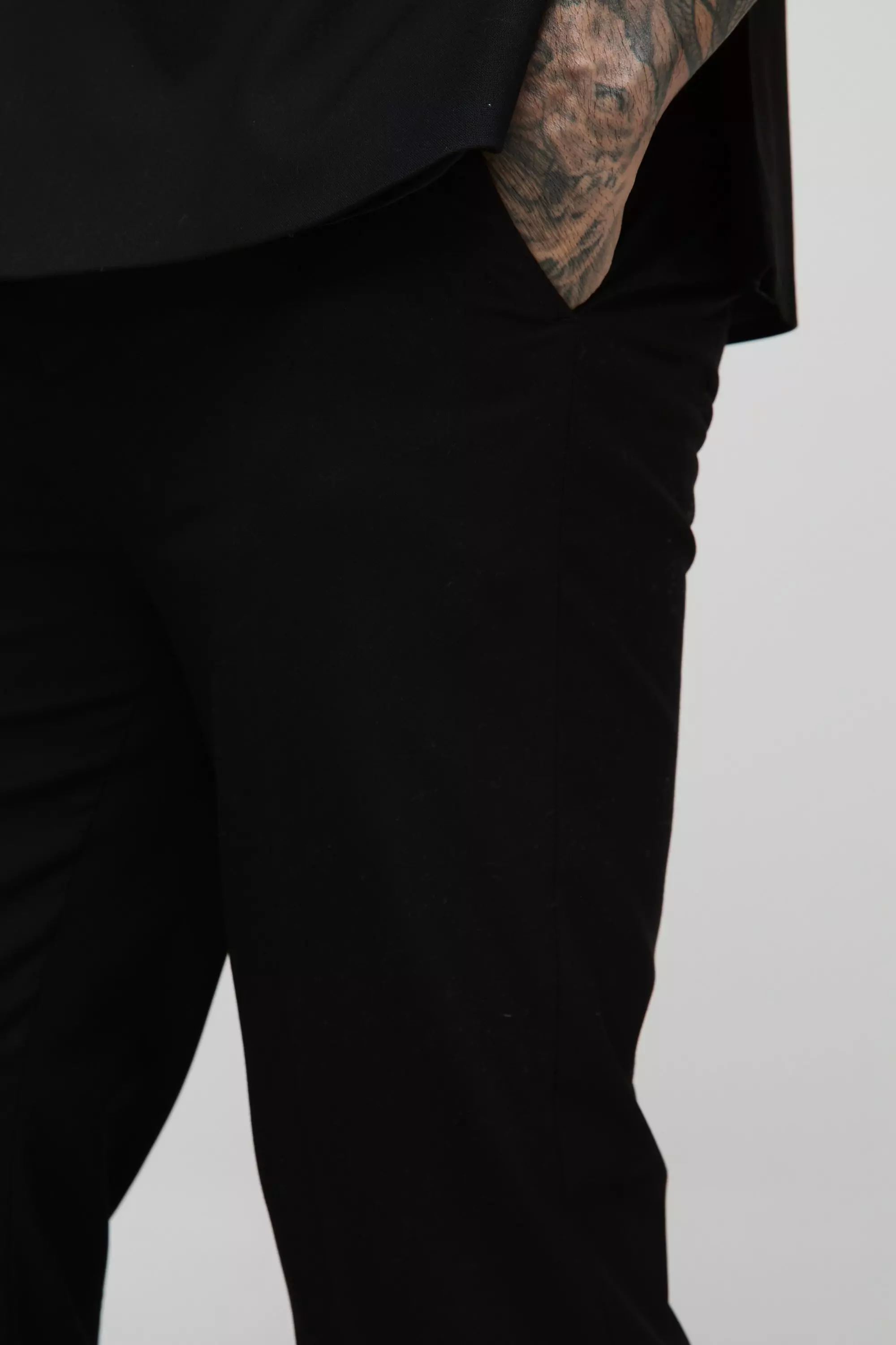 Straight Fit Tailored Pants | boohooMAN USA