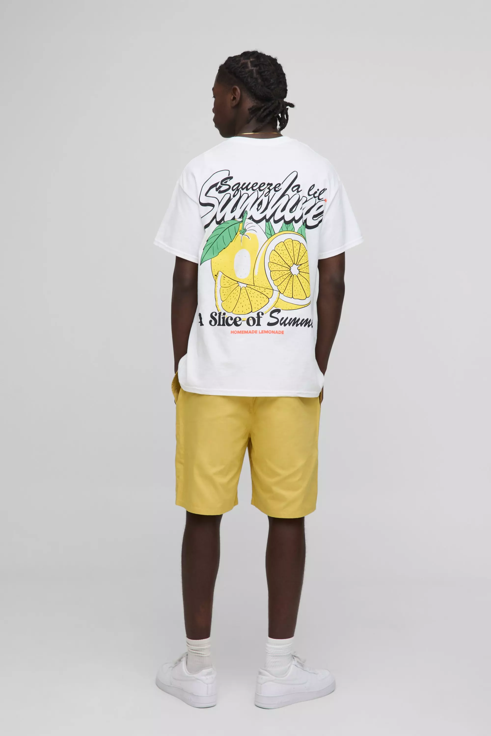 Oversize T-Shirt mit Summer Zitronen-Print, White alternatives Bild