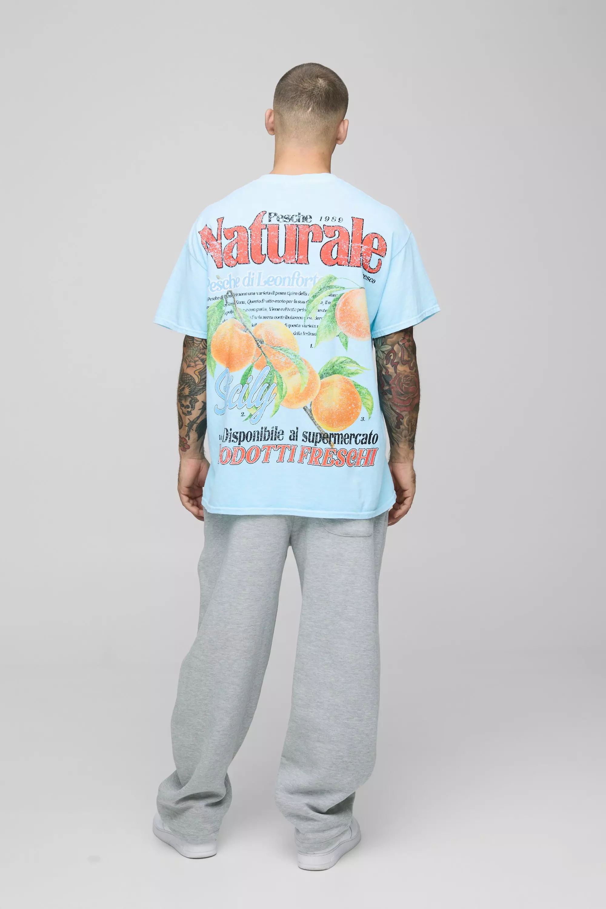 Oversize T-Shirt mit Obst-Print, Blue alternatives Bild