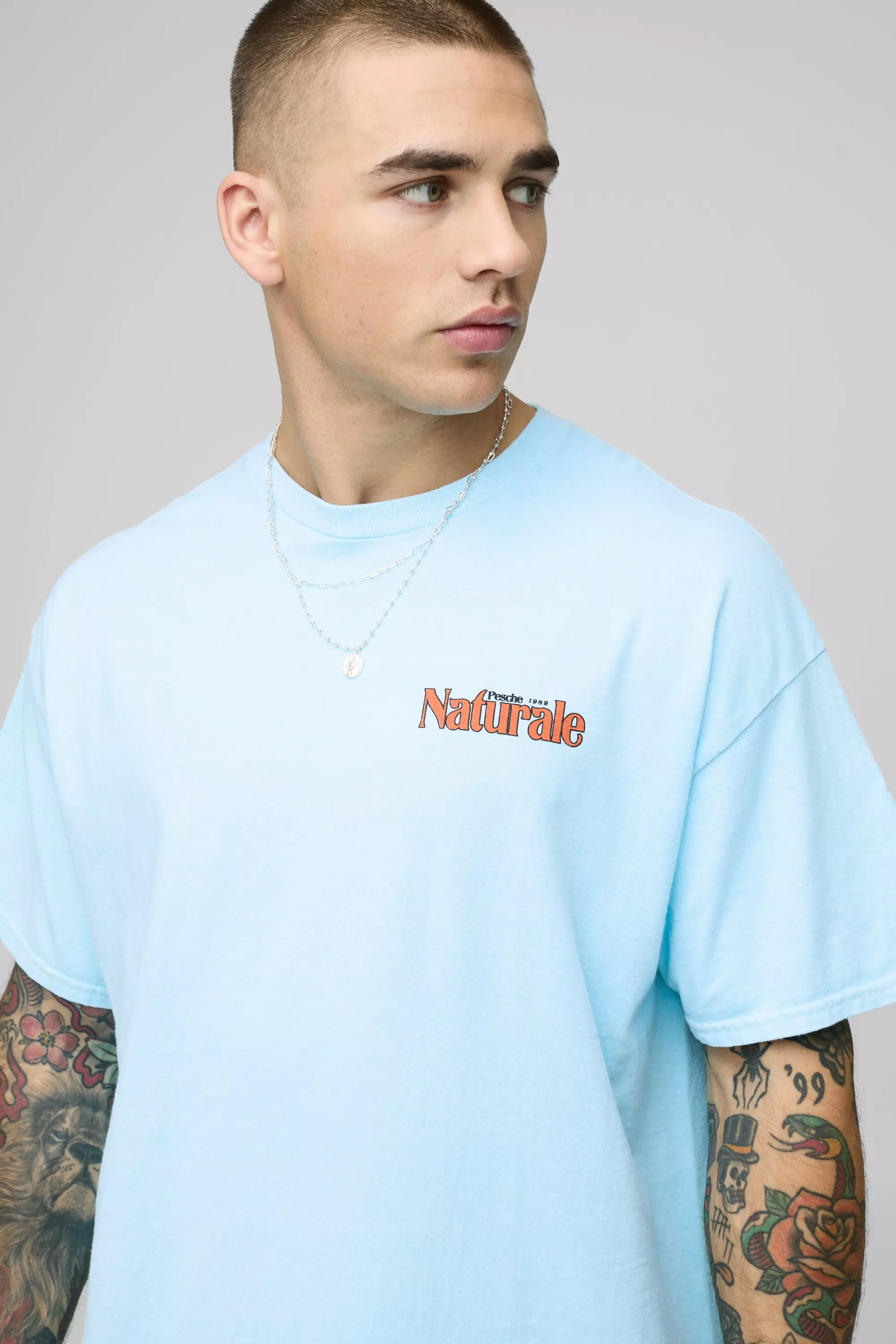 Oversize T-Shirt mit Obst-Print, Blue alternatives Bild