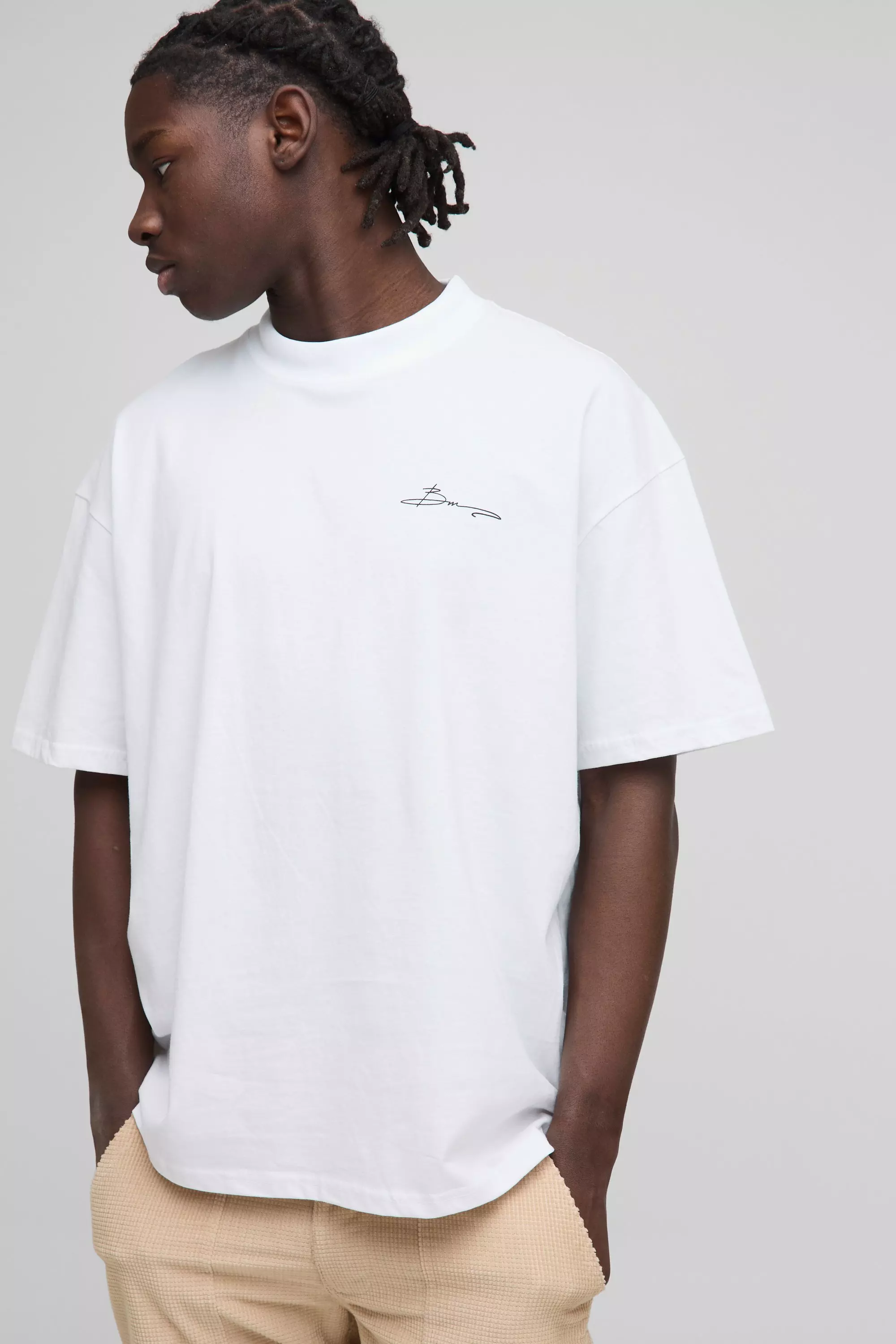 Oversized Bm Signature Amalfi Coast T-Shirt | boohooMAN UK