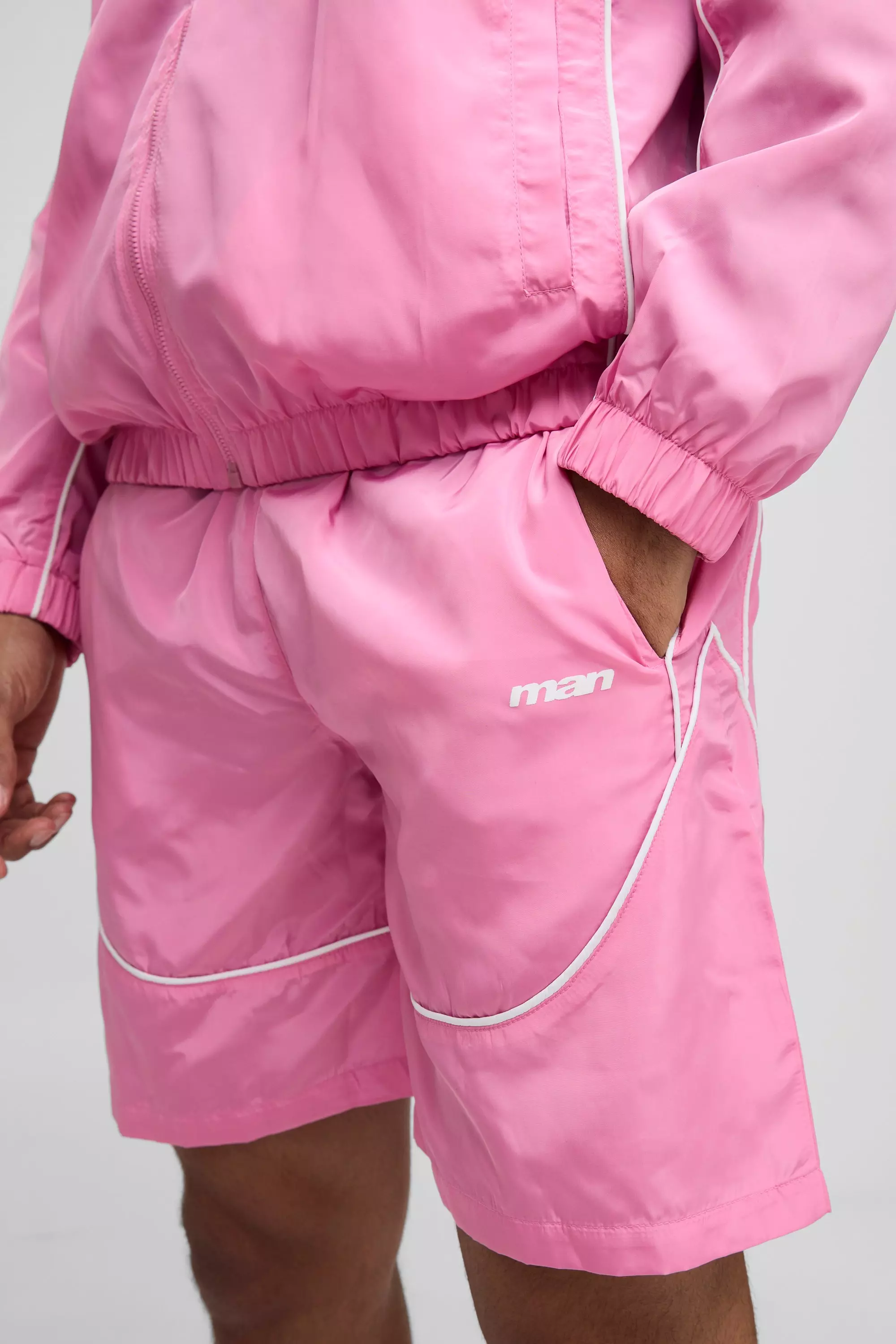 MAN Oversized Nylon Shorts | boohooMAN USA
