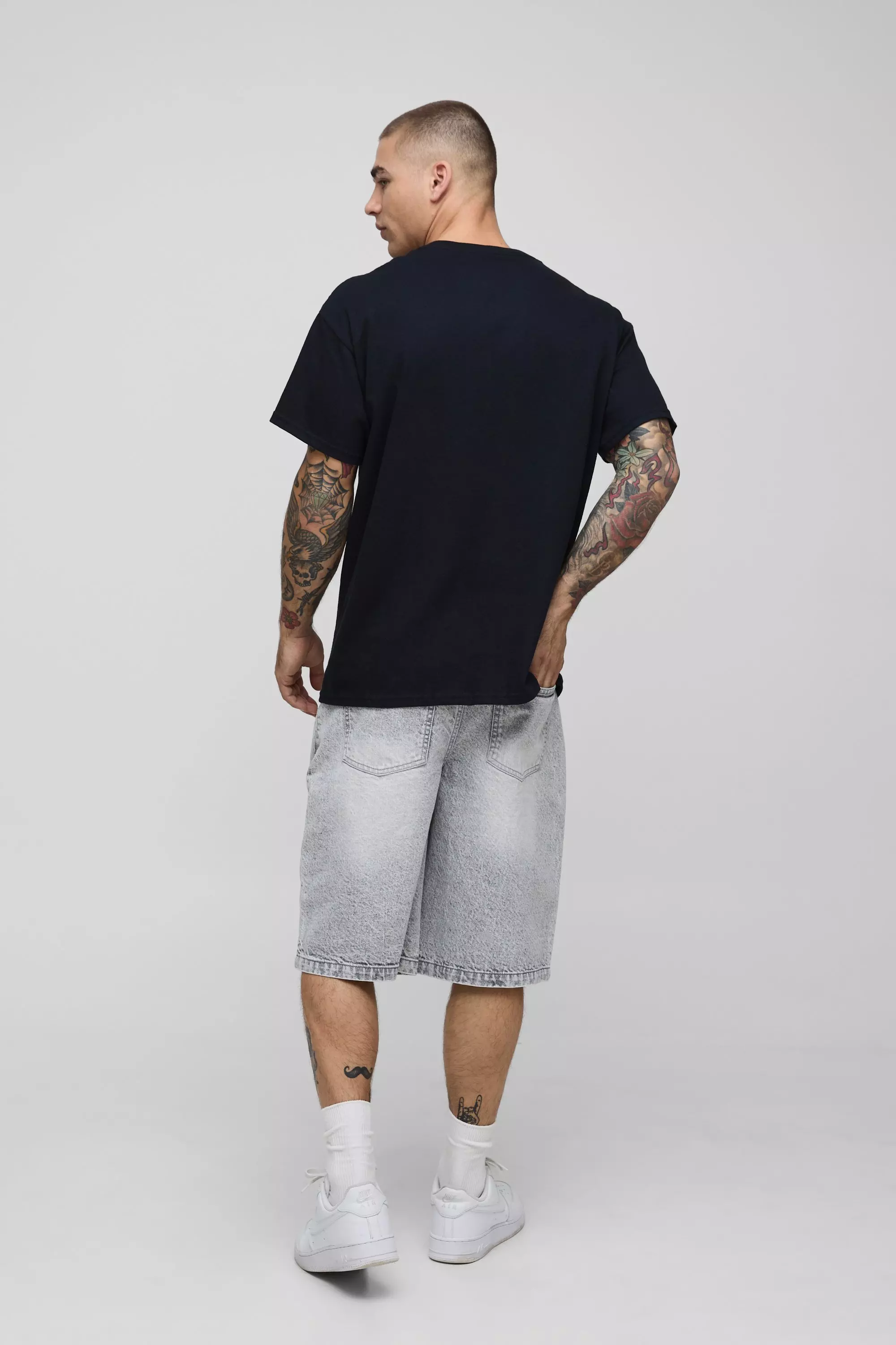 T-shirt oversize imprimé 50 cents, Black autre image