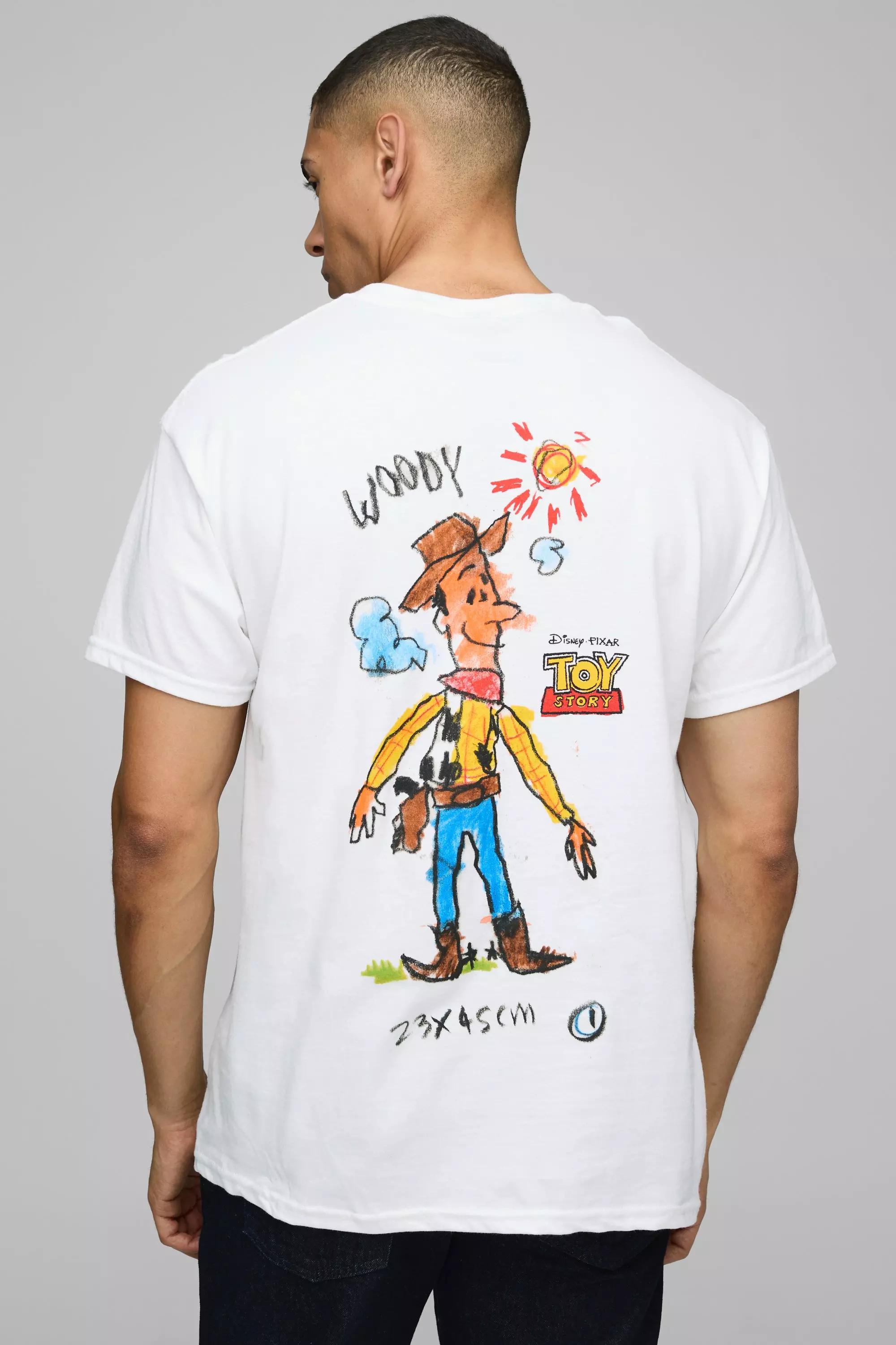Oversized Disney Toy Story Woody License Graphic T Shirt | boohooMAN USA